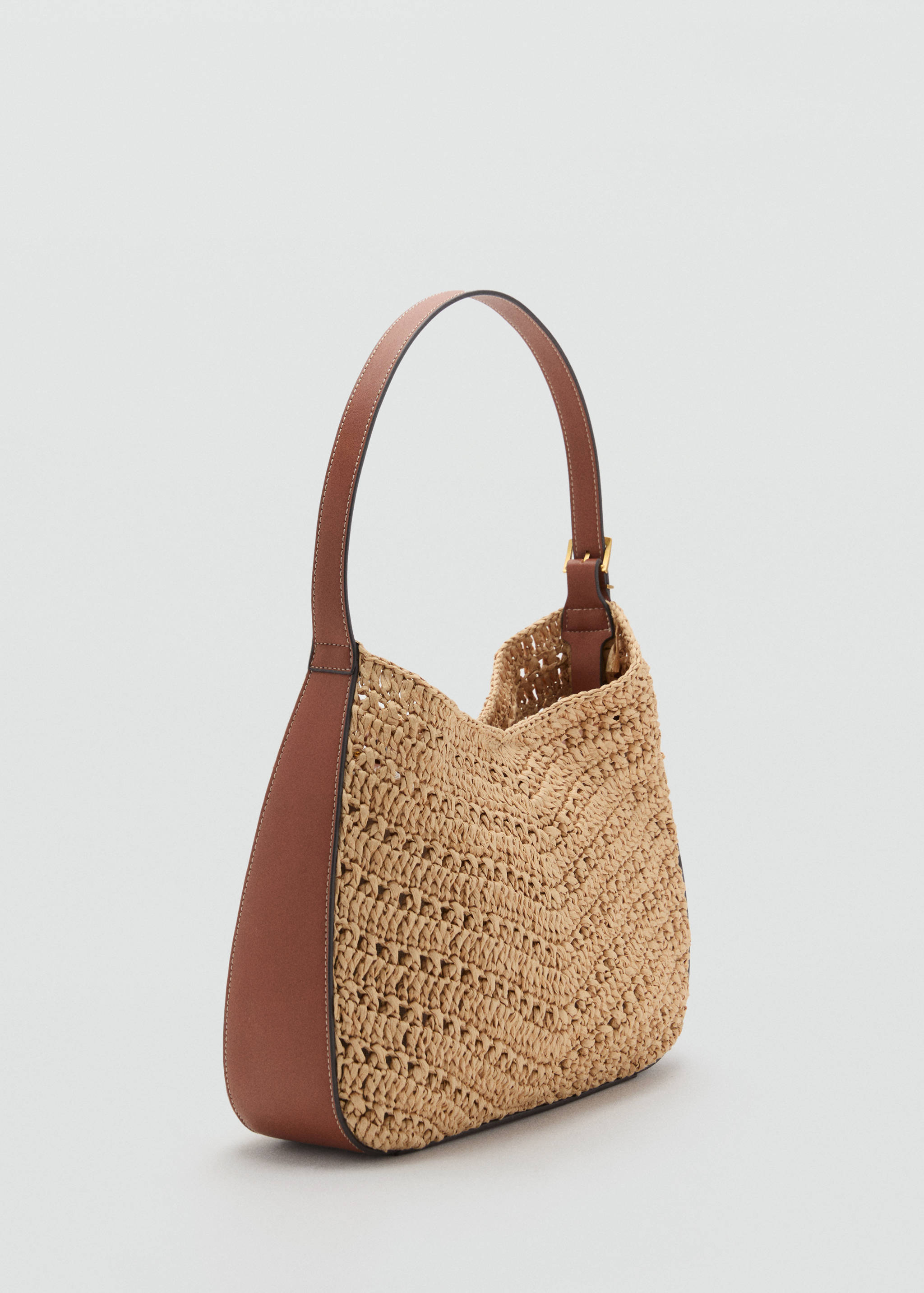 Natural fibre shoulder bag - Medium plane