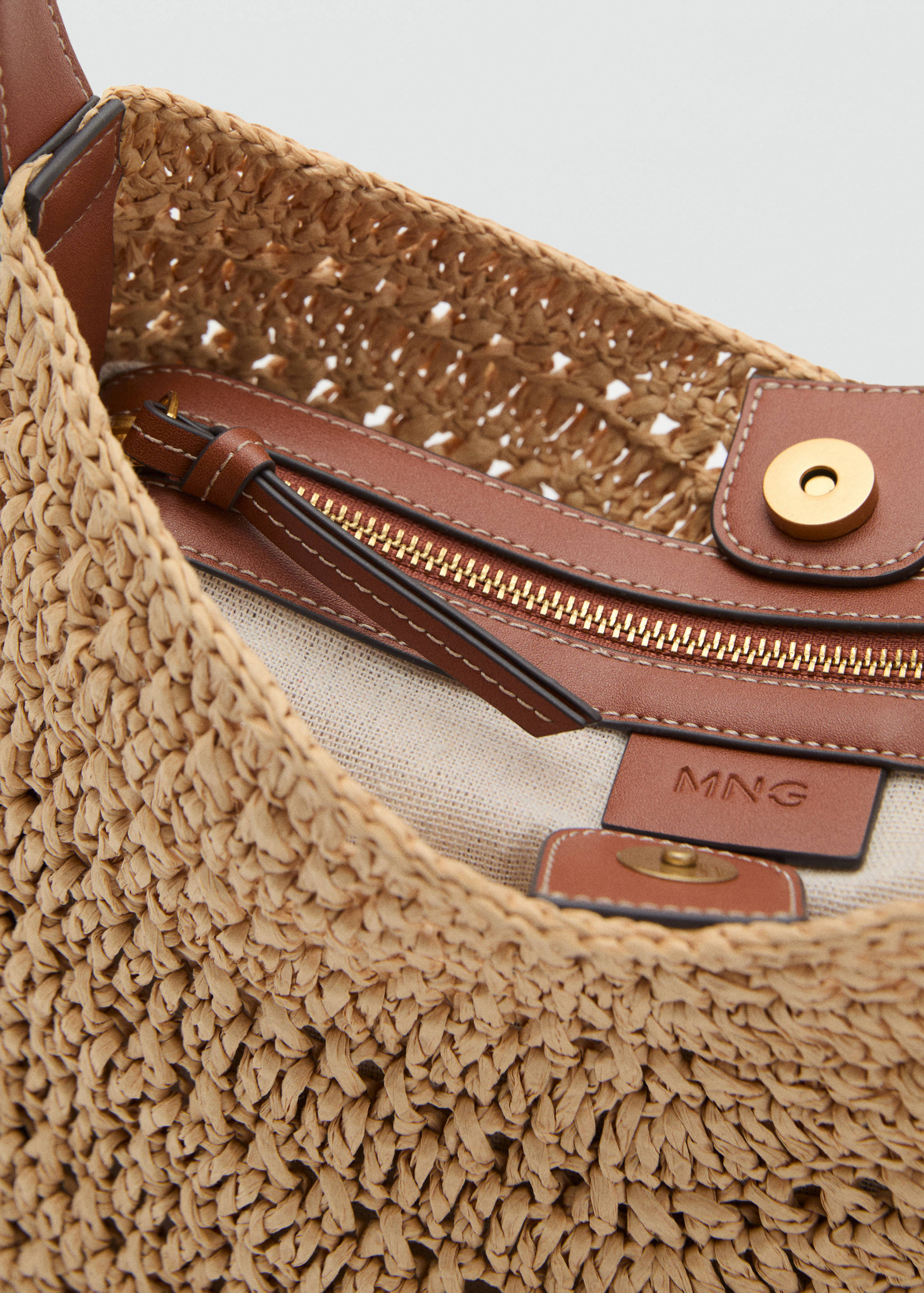 Natural fibre shoulder bag - Details of the article 2
