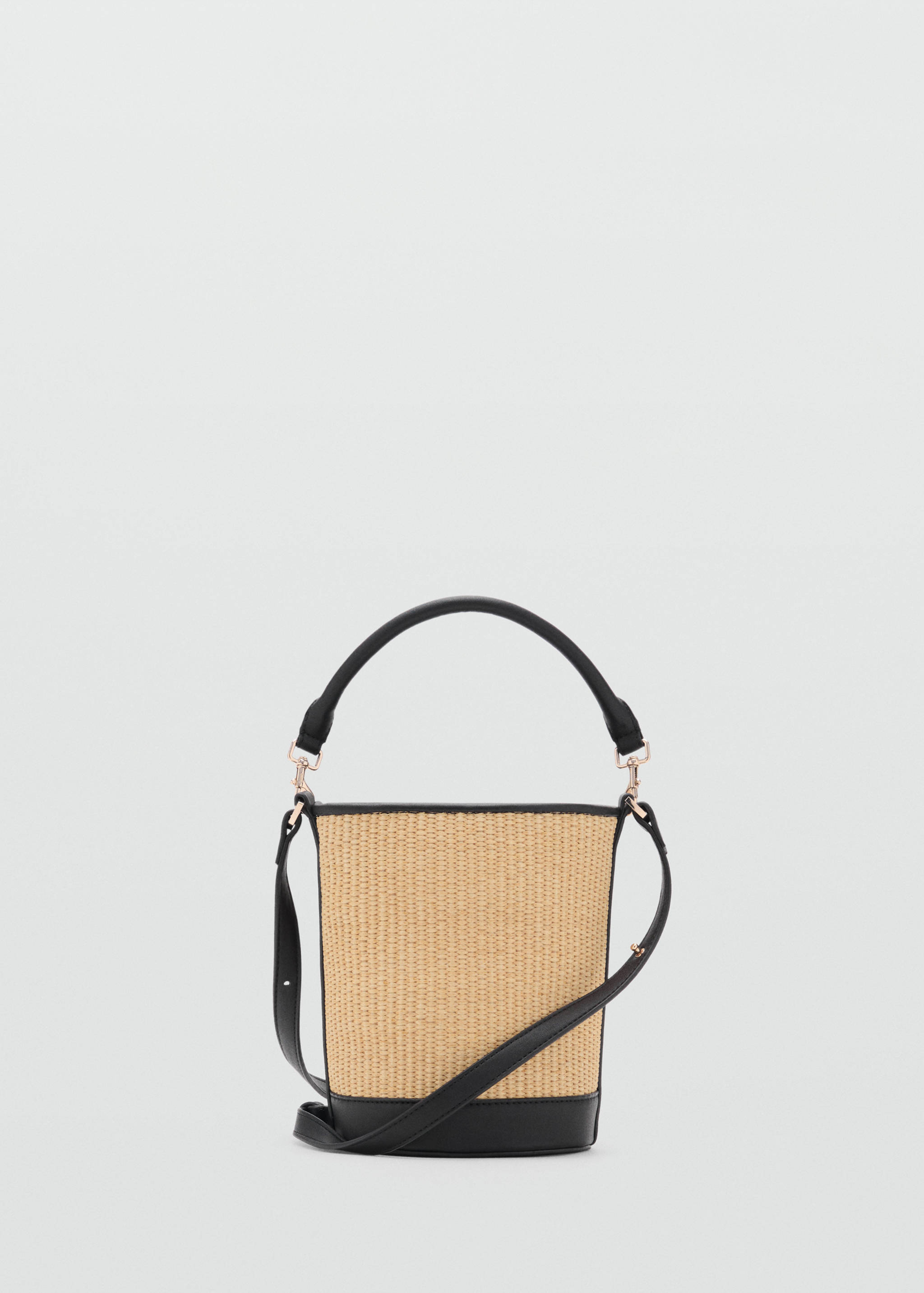 Small raffia bucket bag - Article without model