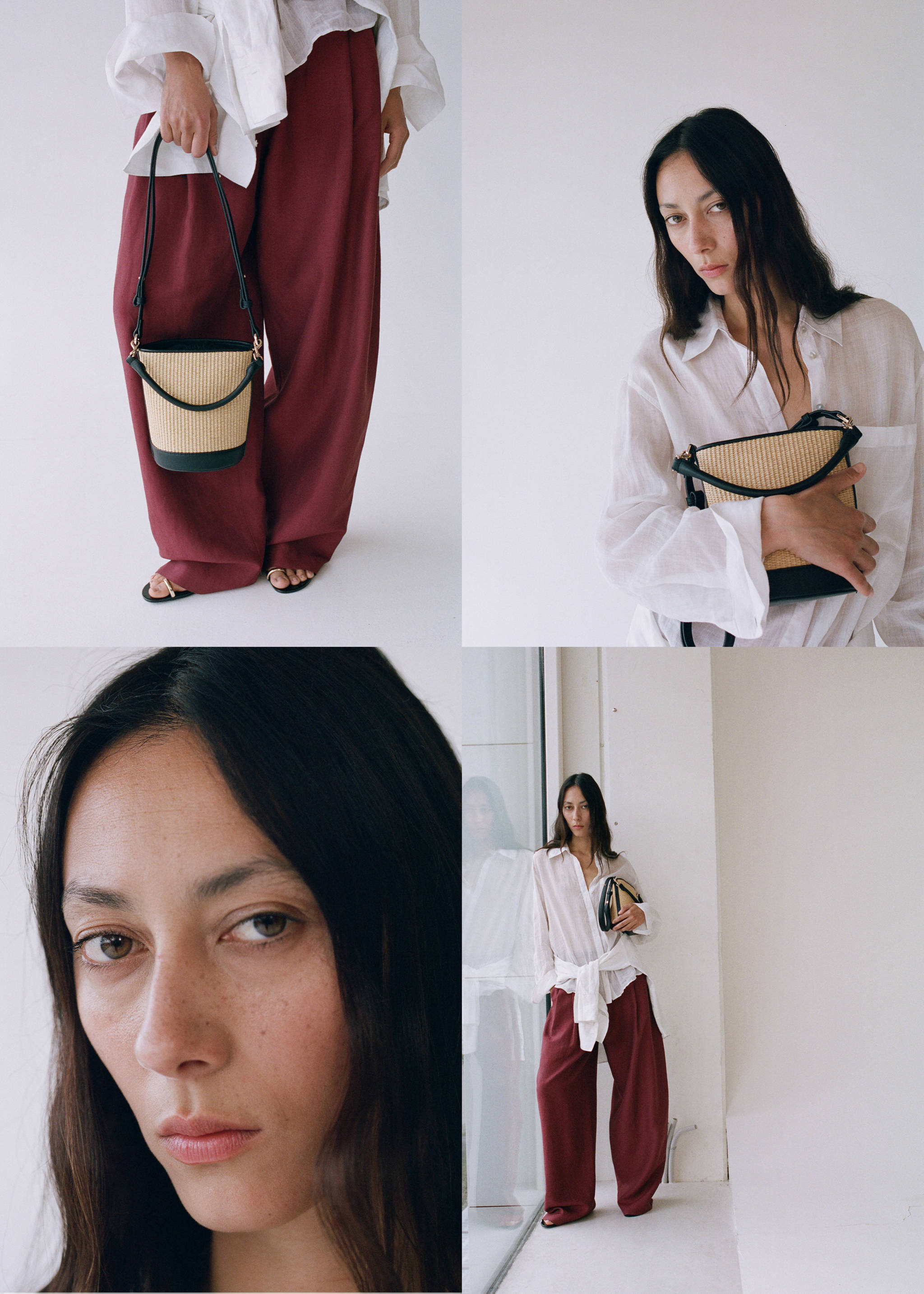 Small raffia bucket bag - Details of the article 9