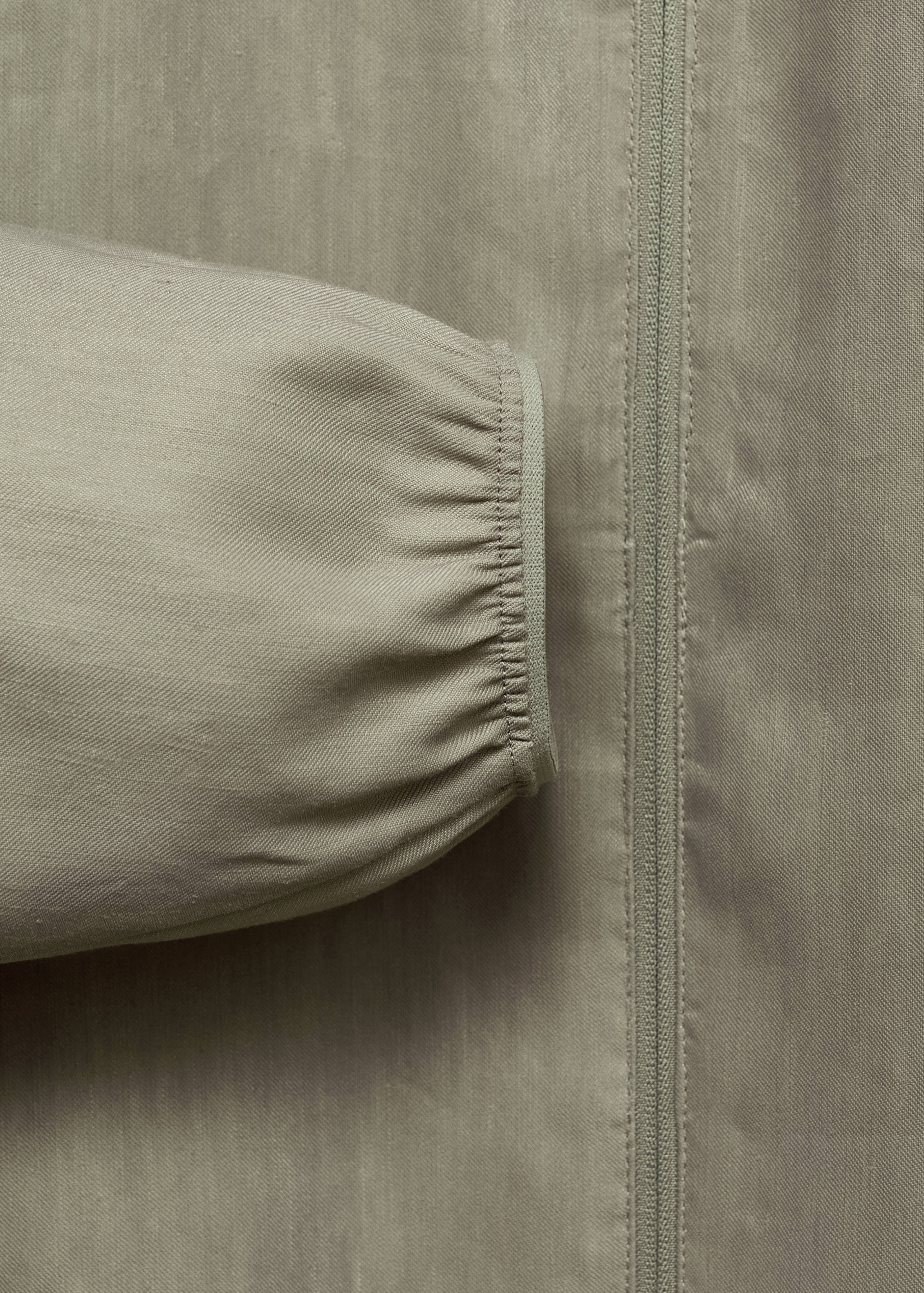 Zipper linen jacket - Details of the article 0