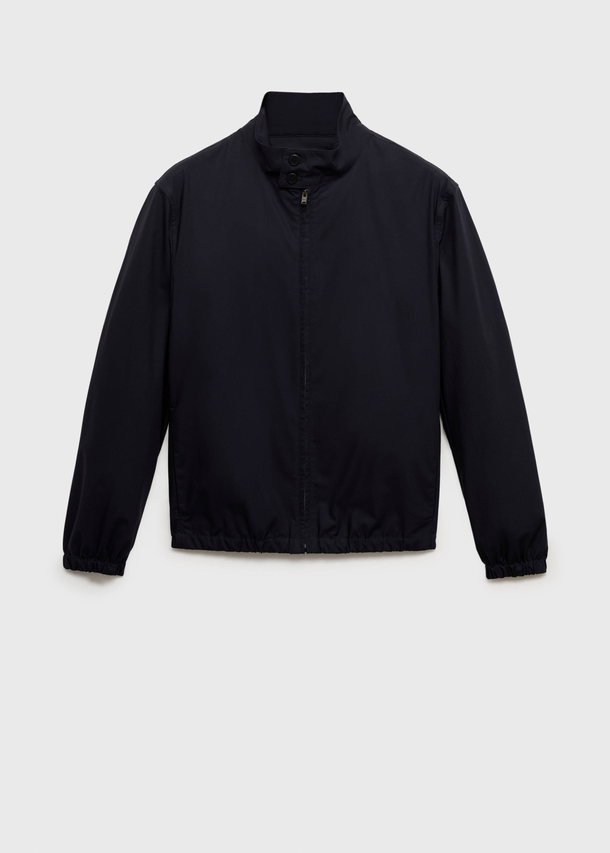 Cotton jacket with button collar - Article without model