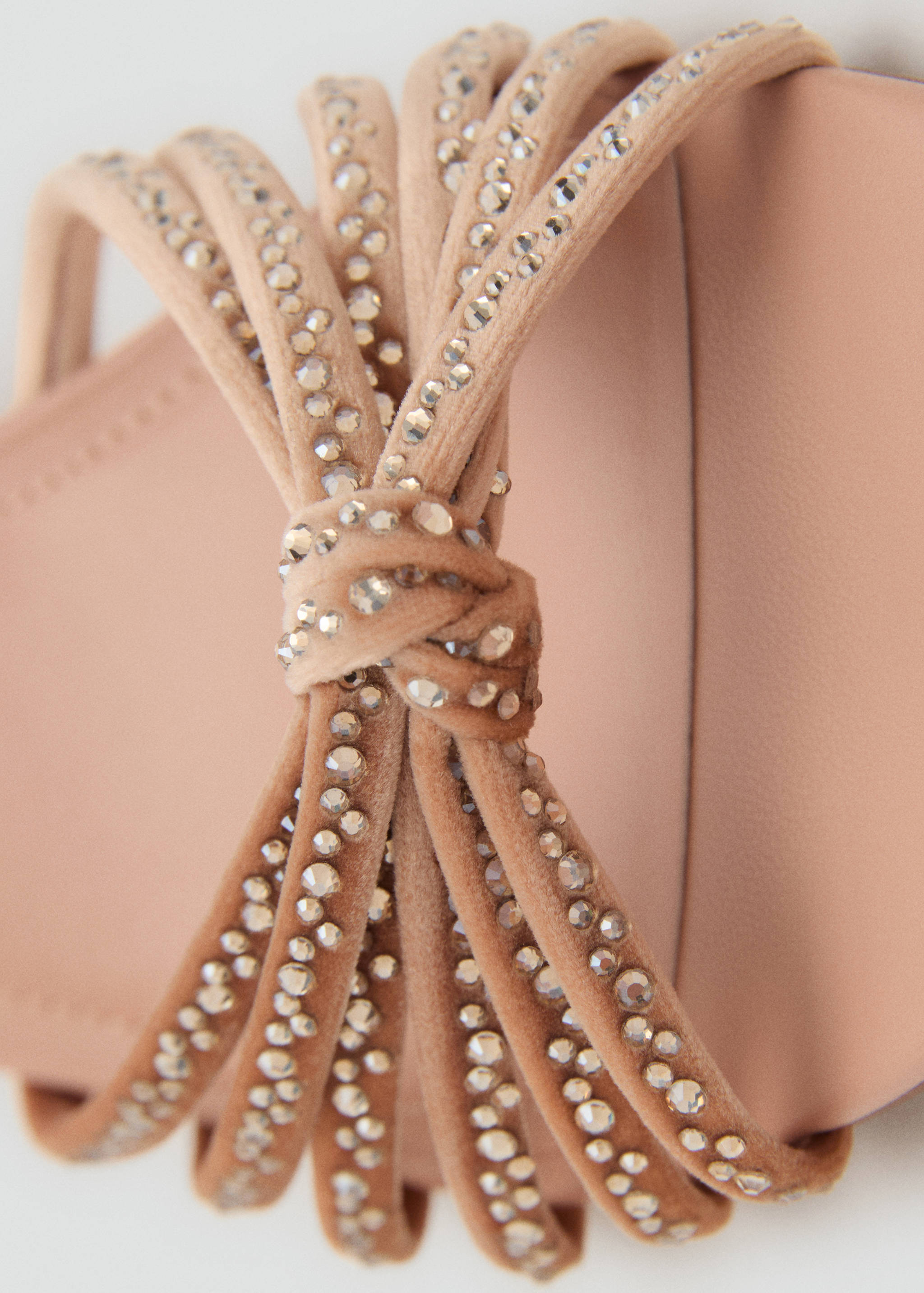 Rhinestone kitten heel sandals - Details of the article 1