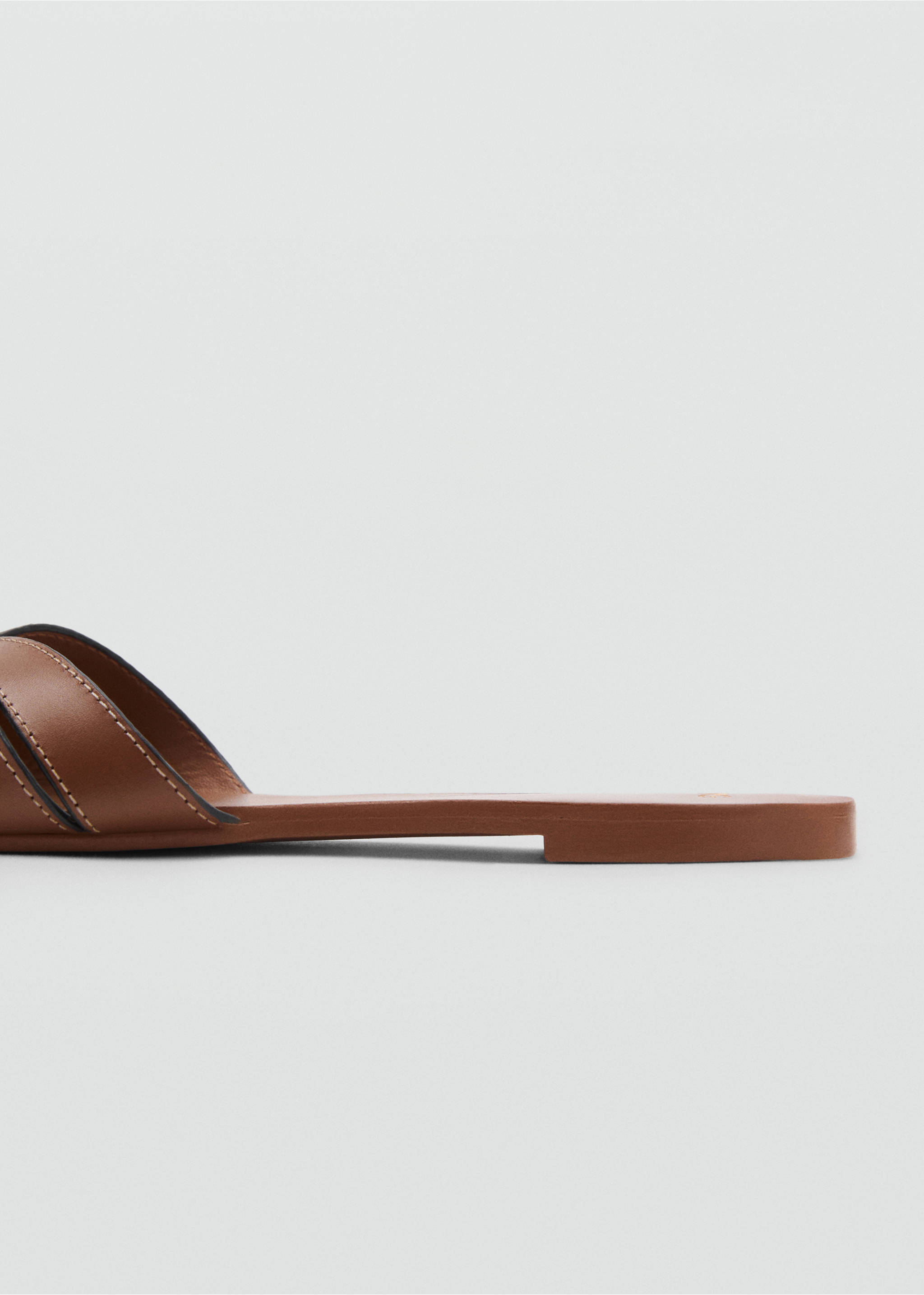 Leather straps sandals - Details of the article 1, Leather. Ref: 17041138-00.