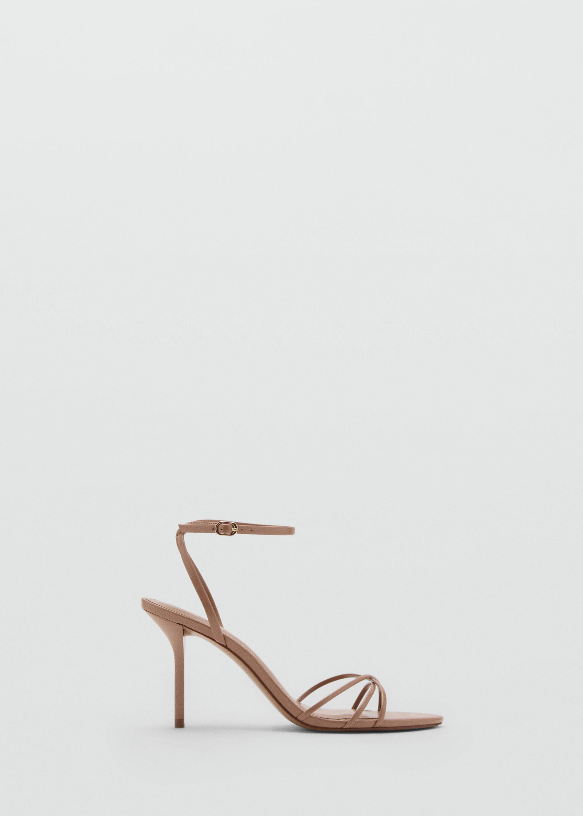 Heeled sandal with crossed straps - Article without model