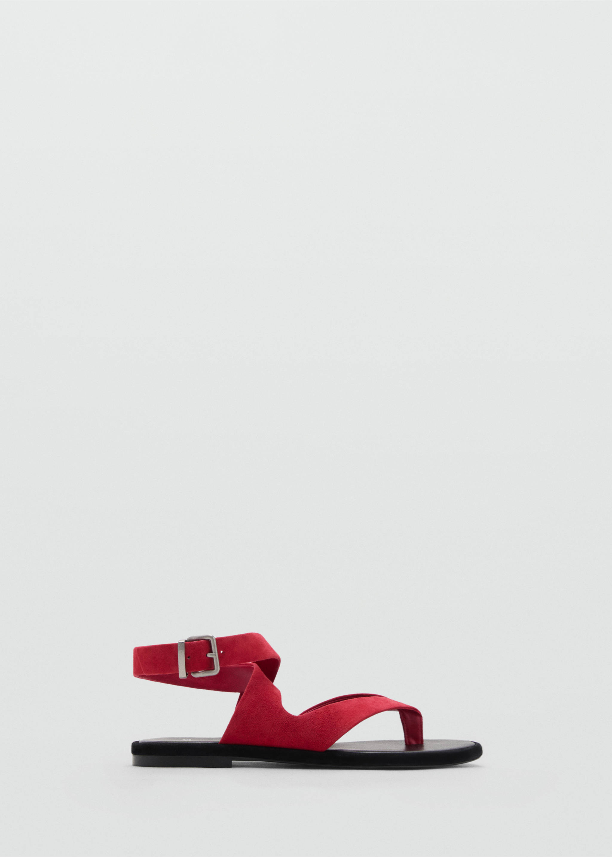 Suede straps sandals - Article without model, Red. Ref: 17041140-00.