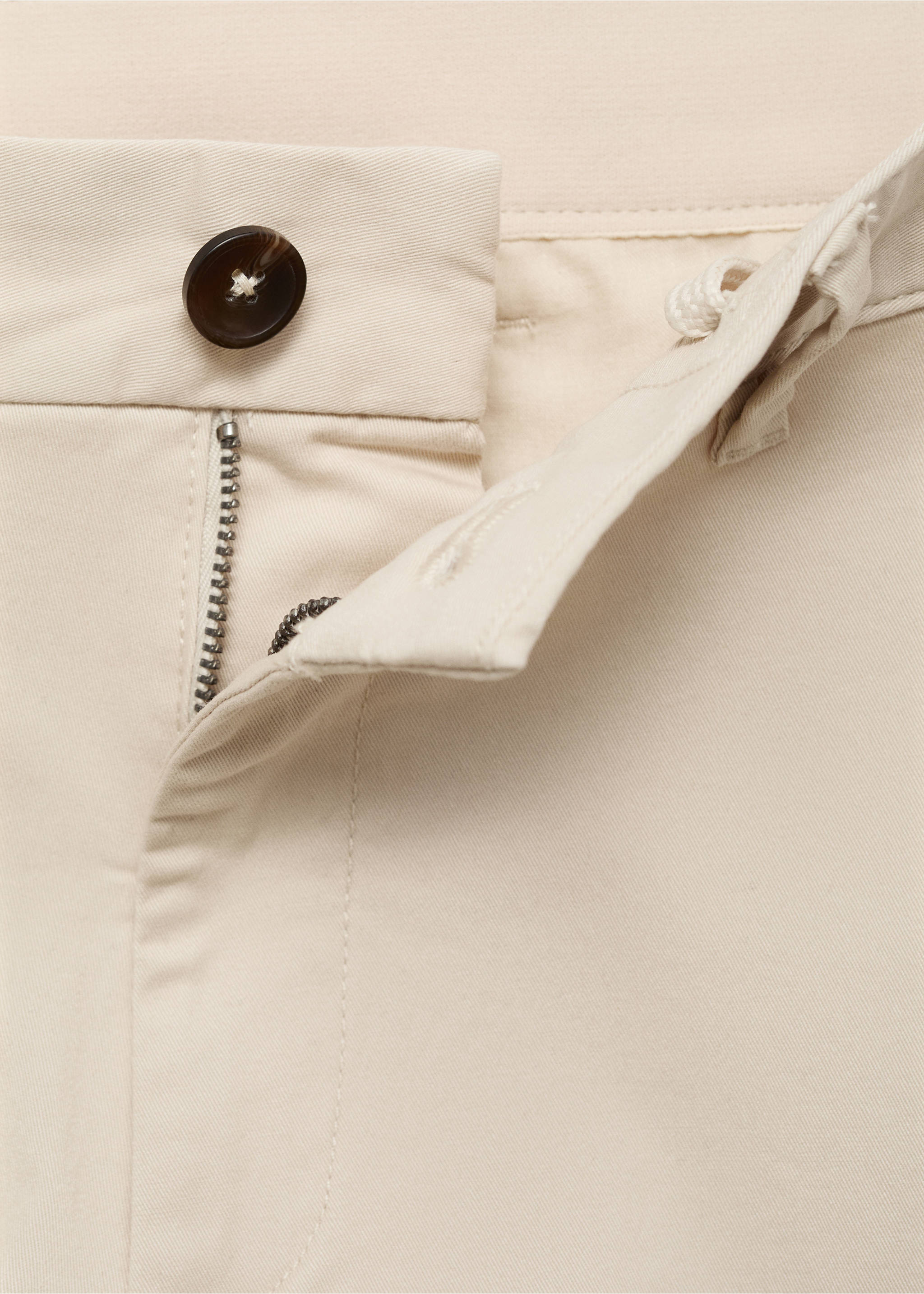 Pantalón Prato chino cropped tappered - Detalle del artículo 0, Crudo. Ref: 17041144-00.