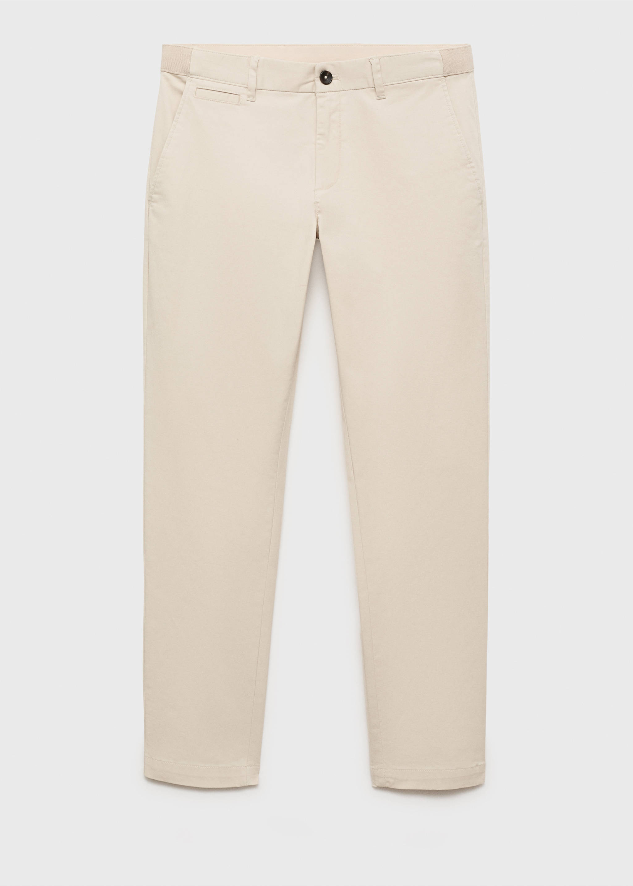 Prato cropped tapered chino trousers - Article without model, Ecru. Ref: 17041144-00.