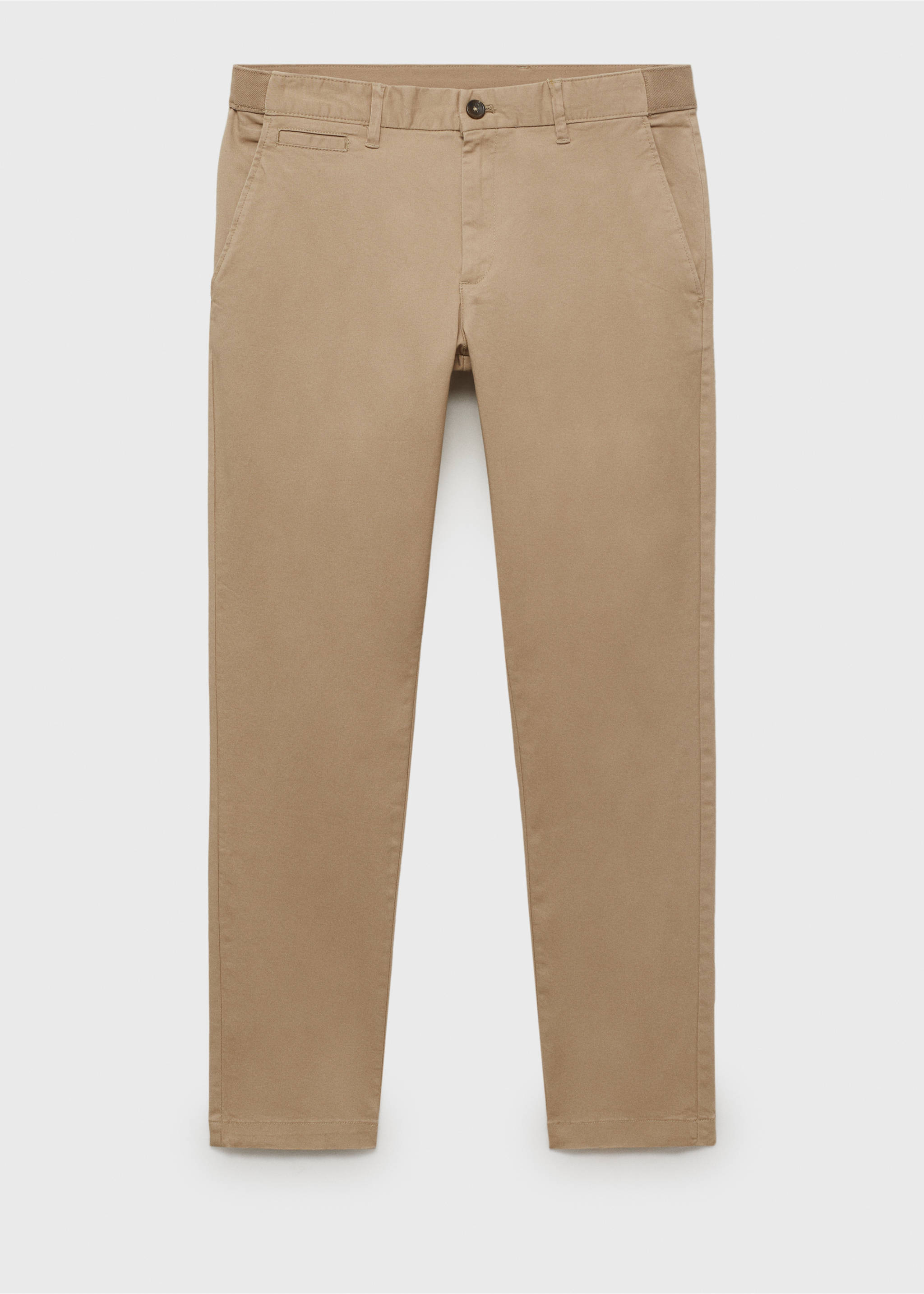 Prato cropped tapered chino trousers - Article without model, Beige. Ref: 17041144-00.