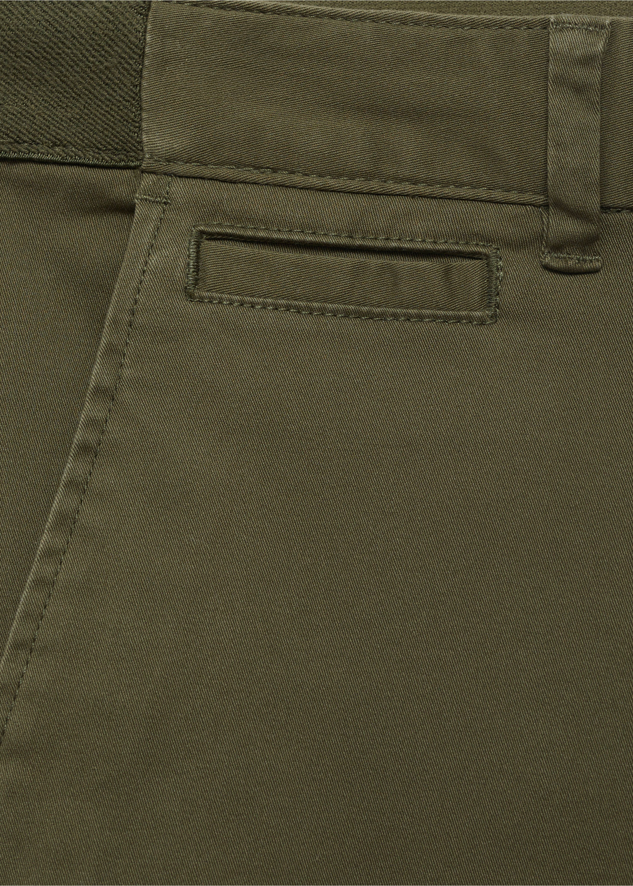Pantalón Prato chino cropped tappered - Detalle del artículo 8, Khaki. Ref: 17041144-00.