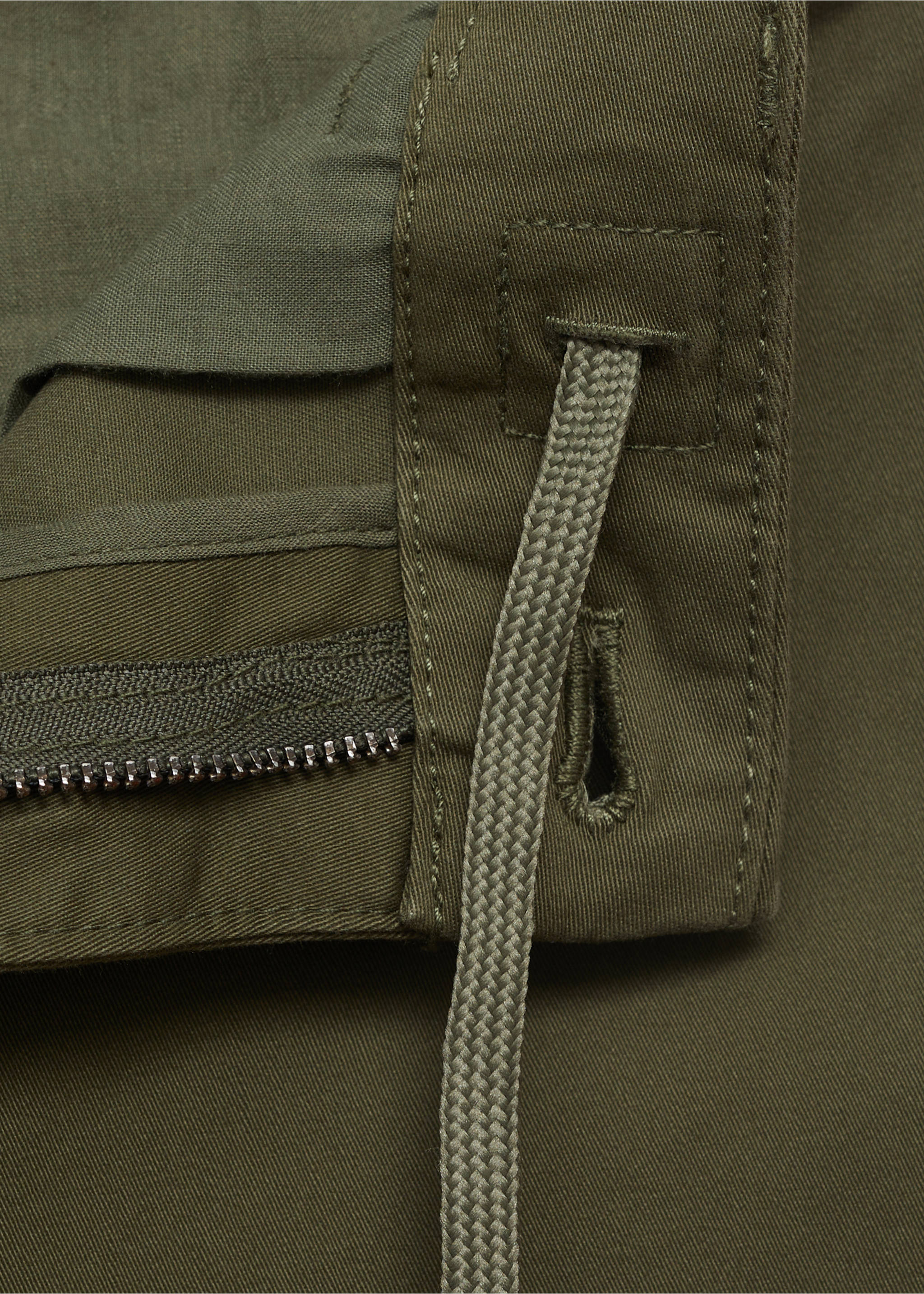 Pantalón Prato chino cropped tappered - Detalle del artículo 0, Khaki. Ref: 17041144-00.