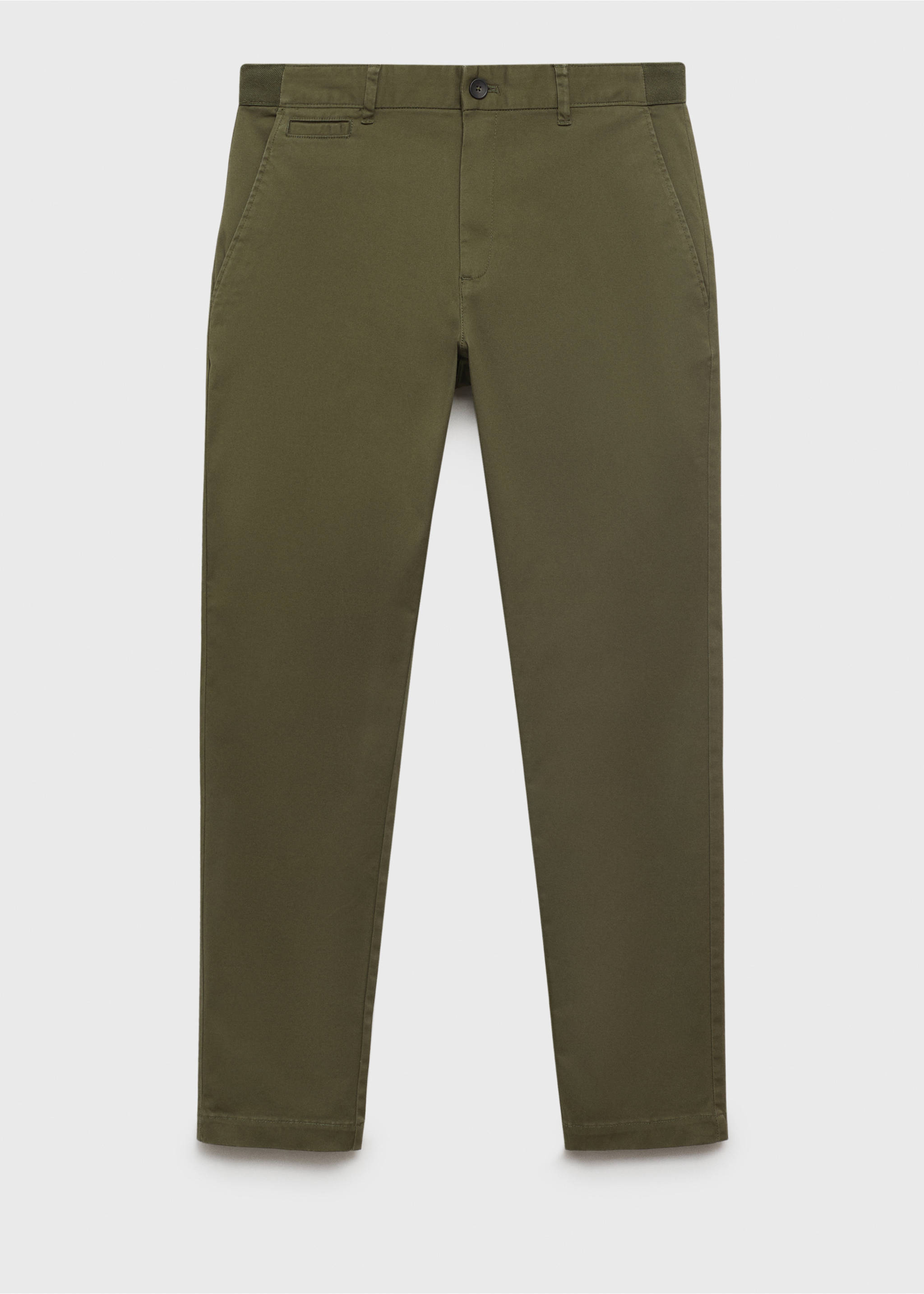 Prato cropped tapered chino trousers - Article without model, Khaki. Ref: 17041144-00.