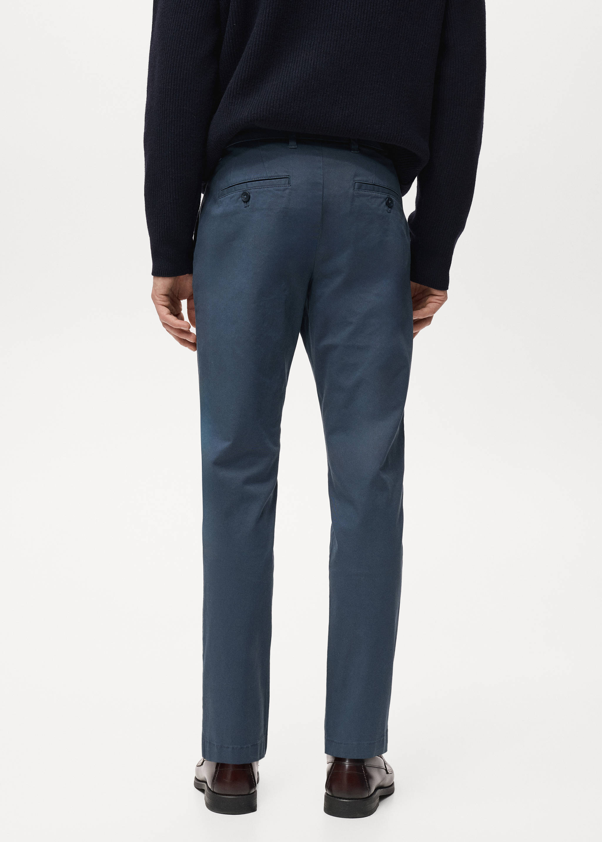 Calças chino Parto cropped e tapered fit - Verso do artigo