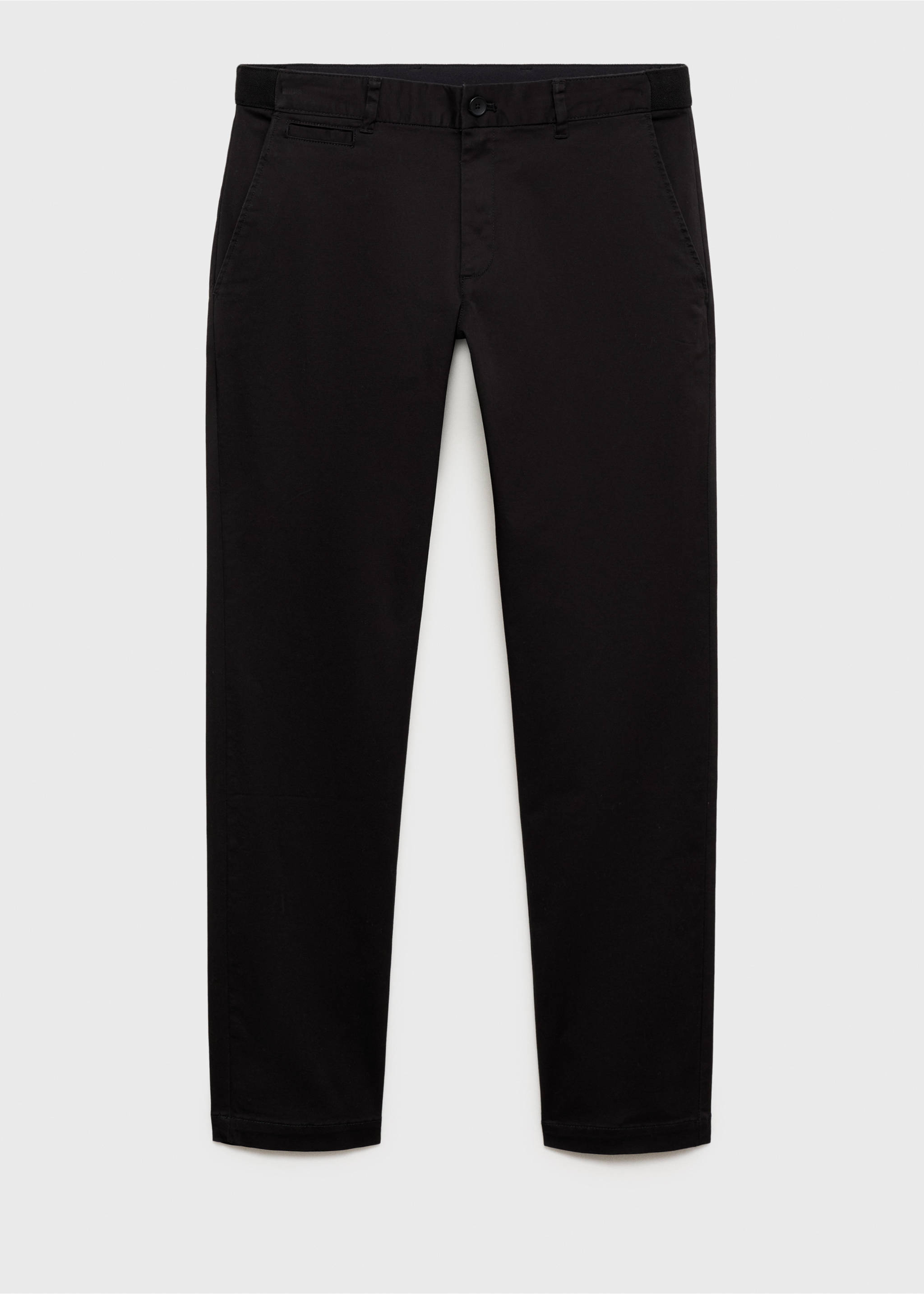 Prato cropped tapered chino trousers - Article without model, Black. Ref: 17041144-00.