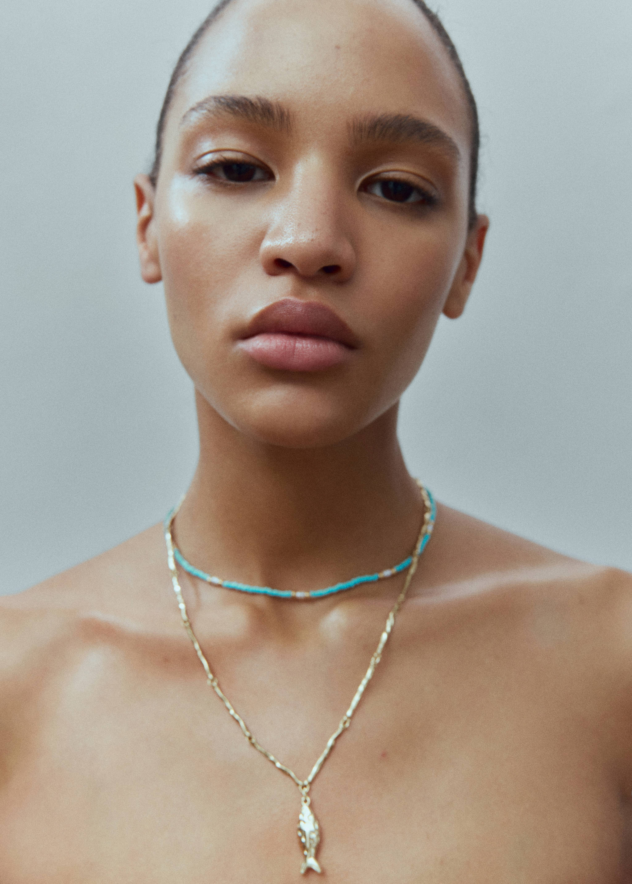 Двухъярусное комбинированное ожерелье - Общий план