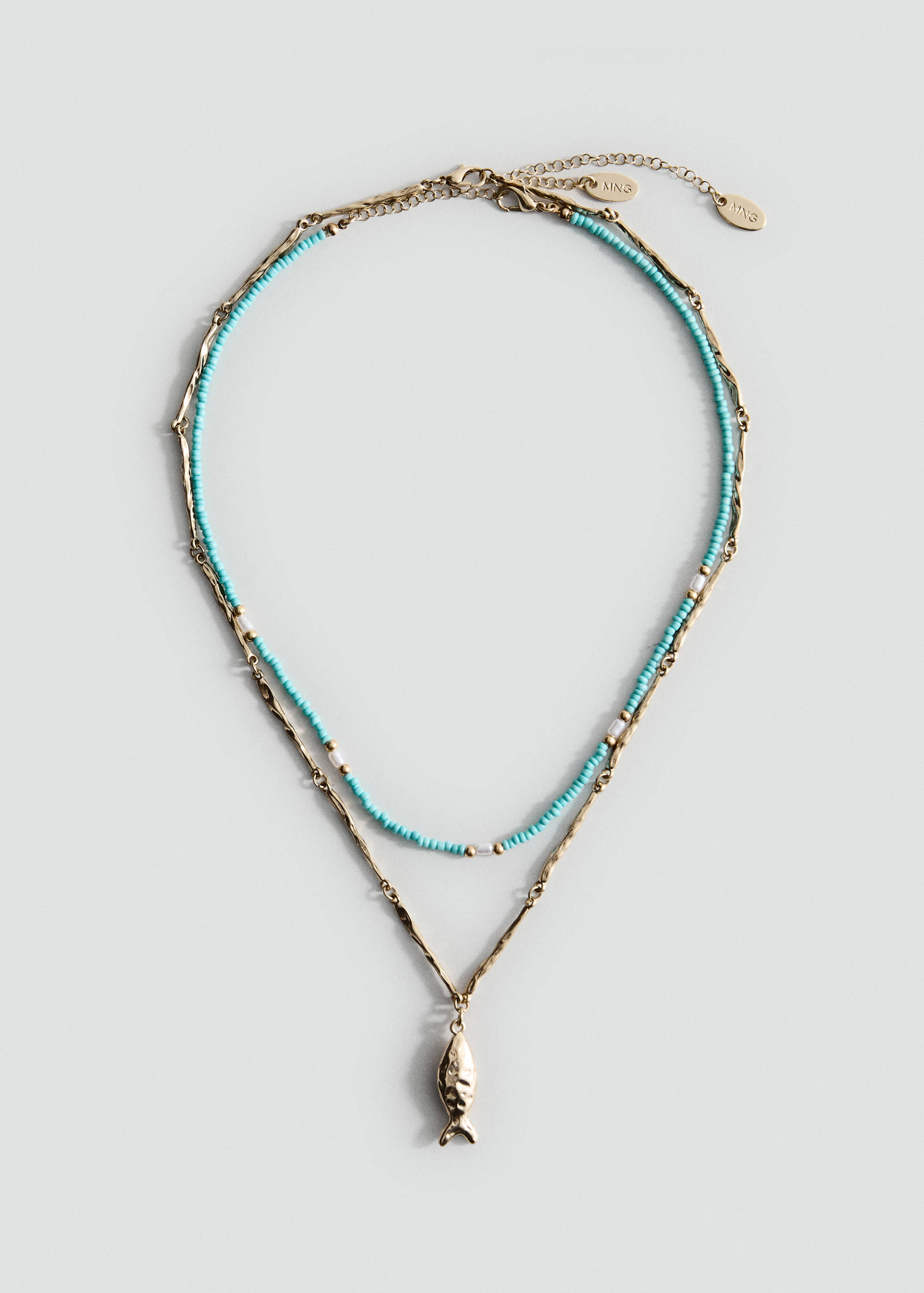 Двухъярусное комбинированное ожерелье - Изделие без модели