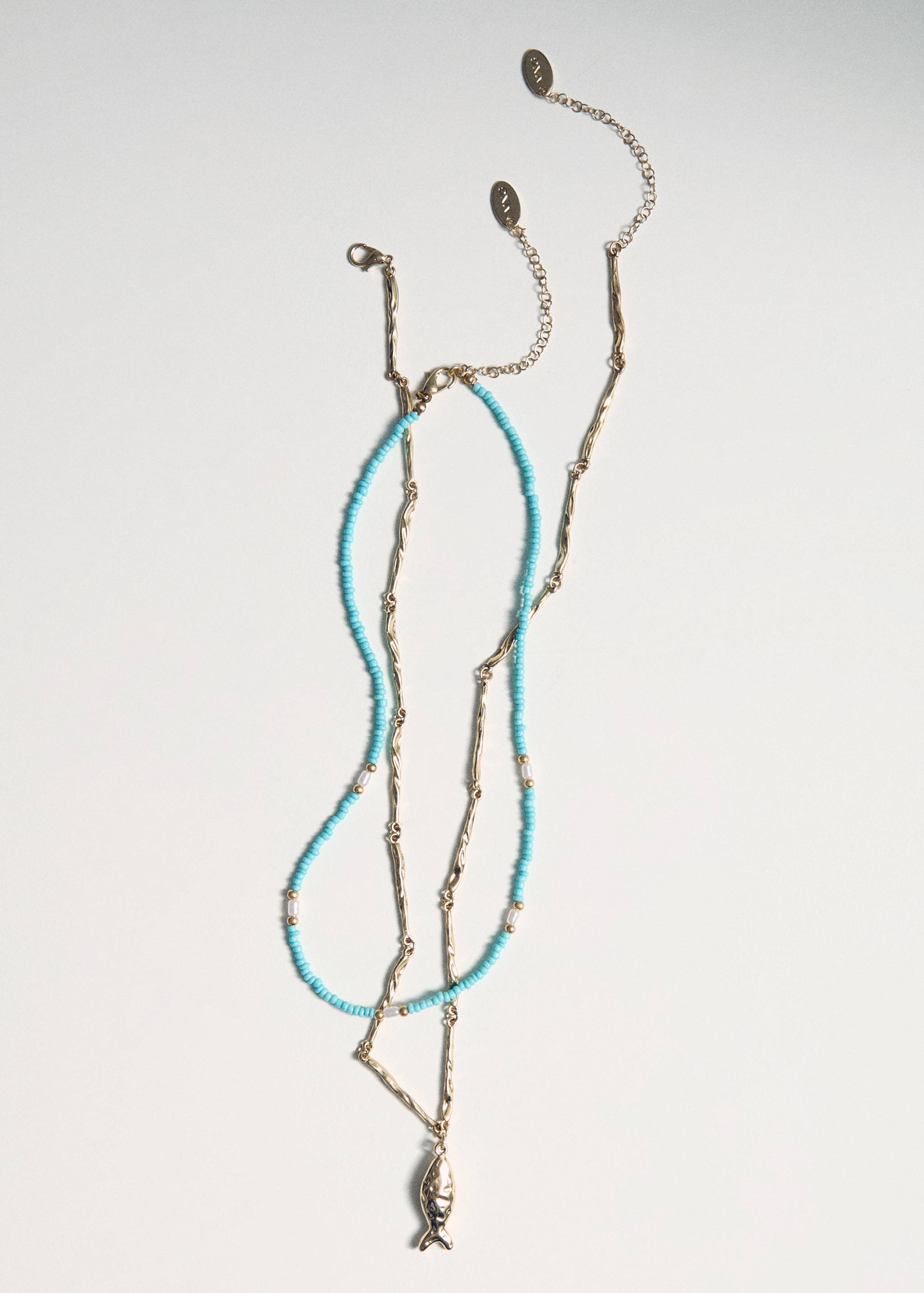 Двухъярусное комбинированное ожерелье - Деталь изделия 5