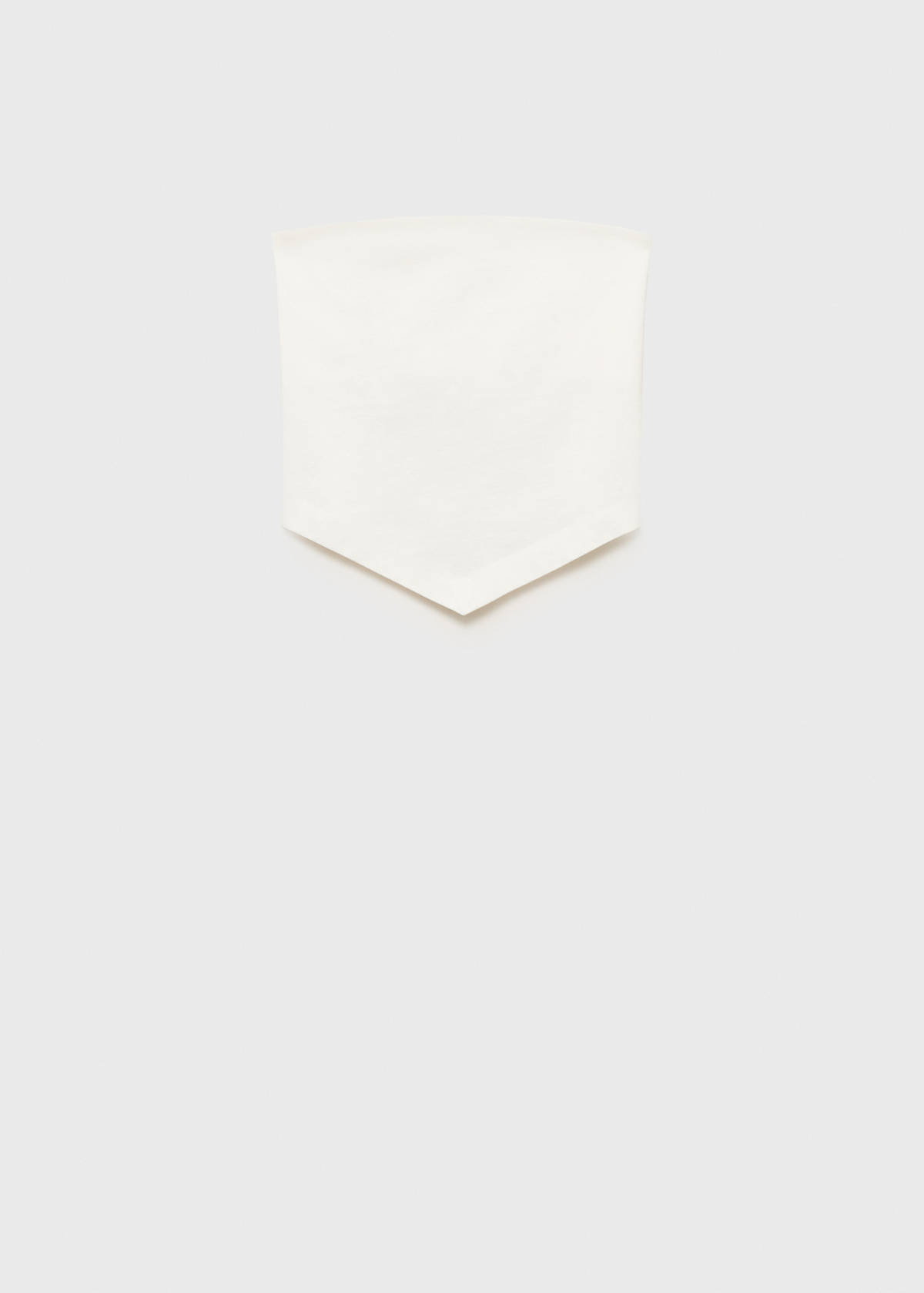 V-neck bandana top — Off White