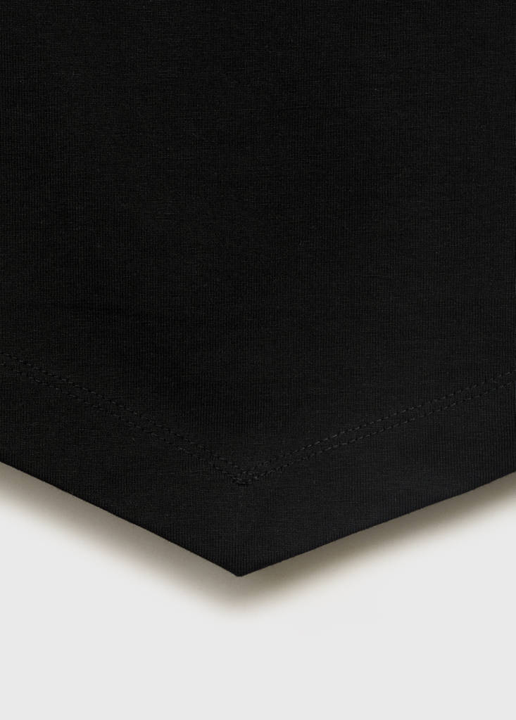 V-neck bandana top — Black