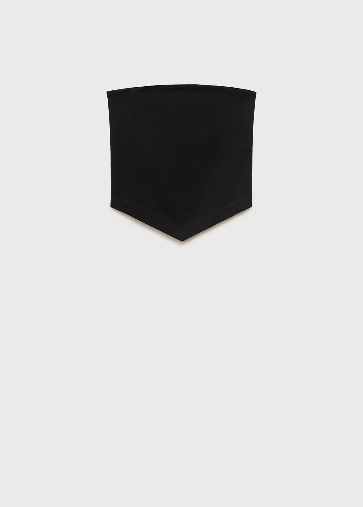 V-neck bandana top — Black
