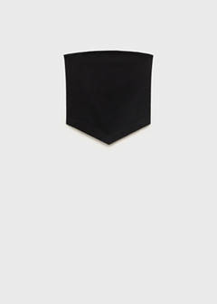 V-neck bandana top — Black 2