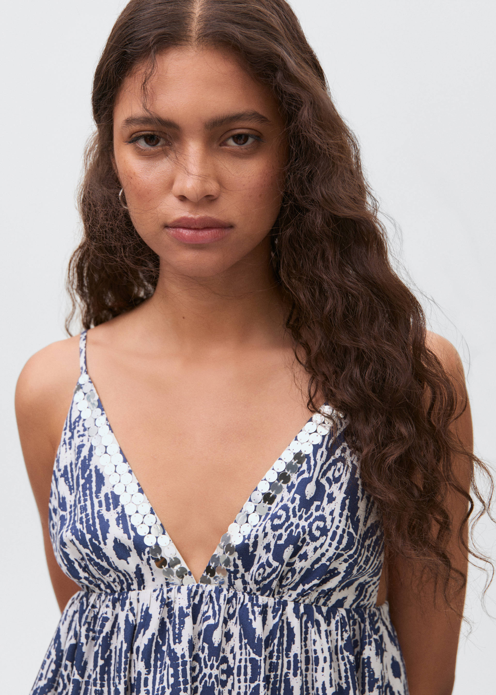 Sequin-print top - Details of the article 1