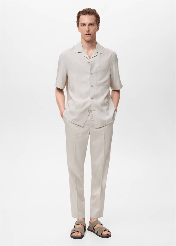 Lyocell cotton joggers — Ice Grey