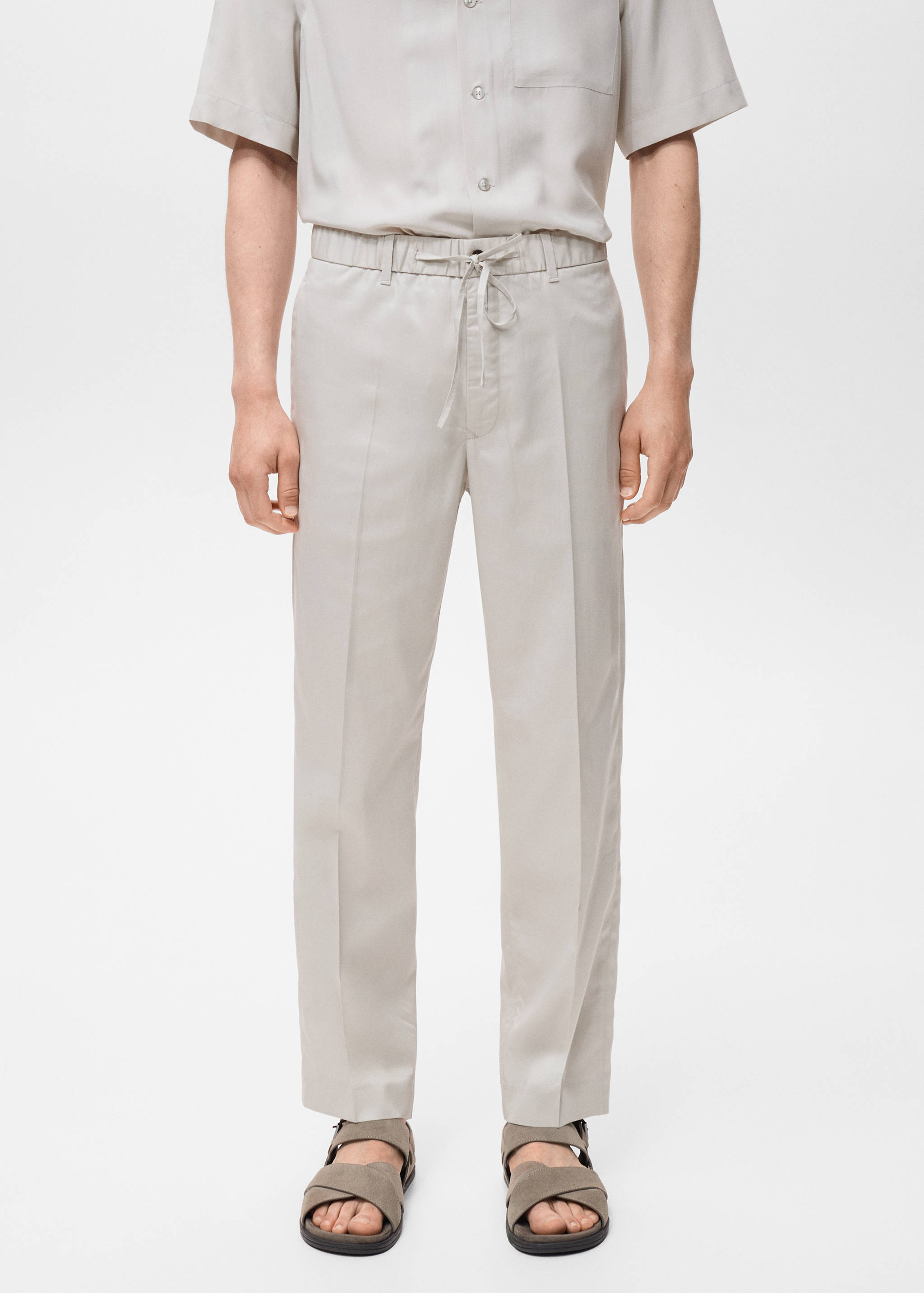 Lyocell cotton joggers - Medium plane