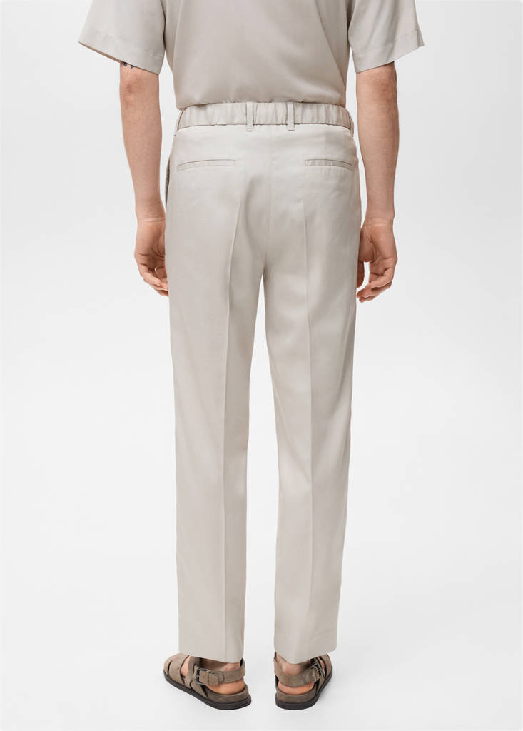Lyocell cotton joggers — Ice Grey