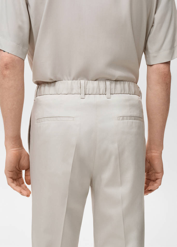 Lyocell cotton joggers — Ice Grey