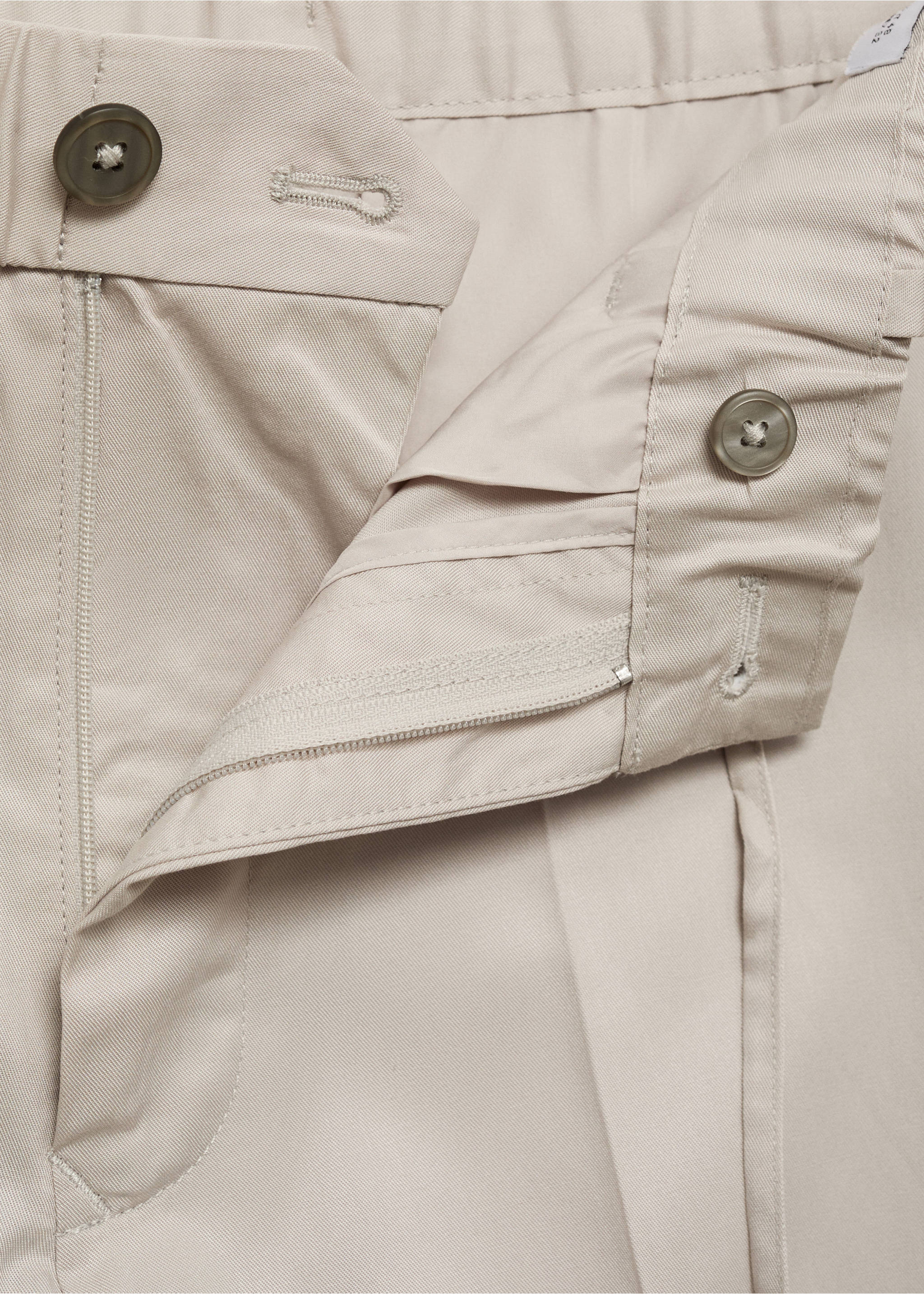 Pantalon jogging coton Lyocell - Détail de l'article 8, Gris glacé. Ref: 17041150-00.
