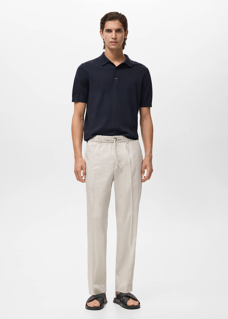 Lyocell cotton joggers — Ice Grey
