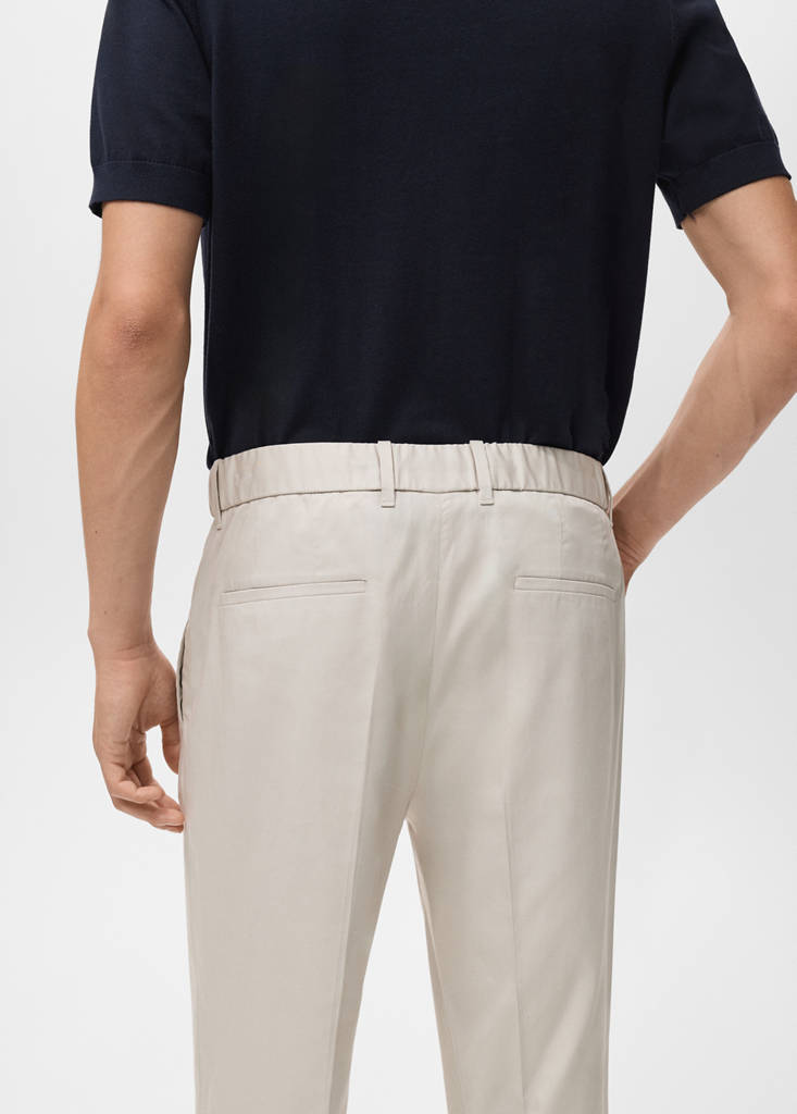 Lyocell cotton joggers — Ice Grey