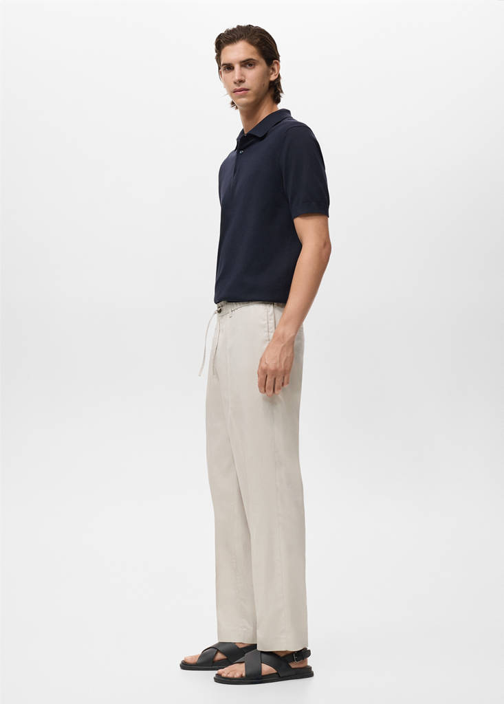Lyocell cotton joggers — Ice Grey