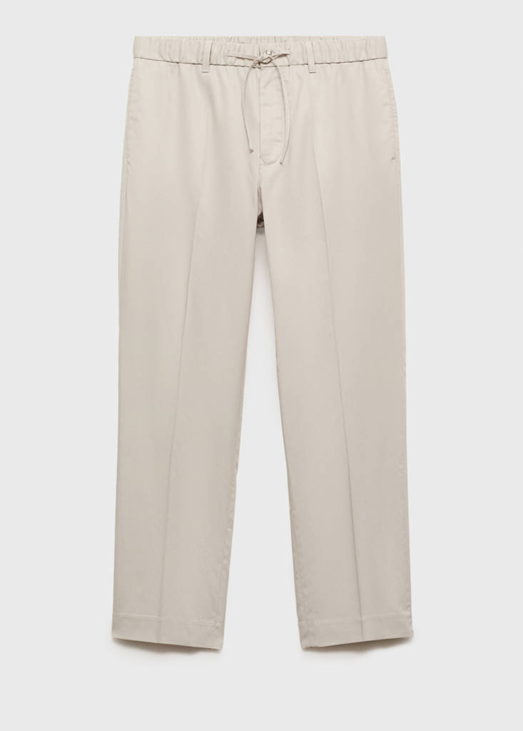Lyocell cotton joggers — Ice Grey