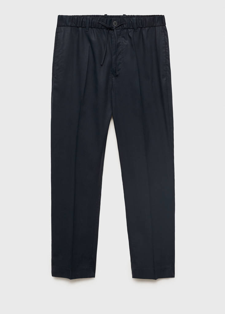 Lyocell cotton joggers — Navy