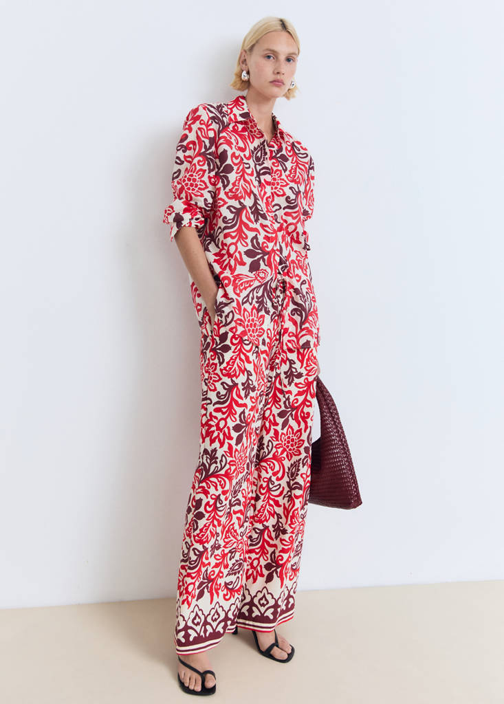 Printed cotton shirt — Off White