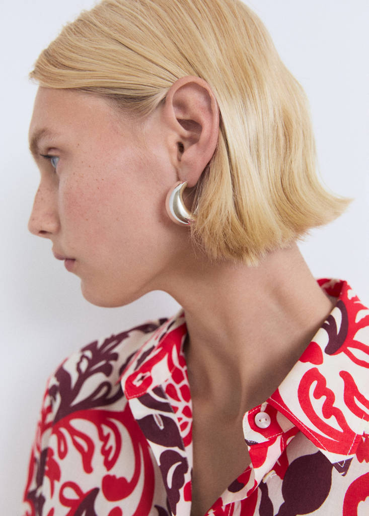 Printed cotton shirt — Off White