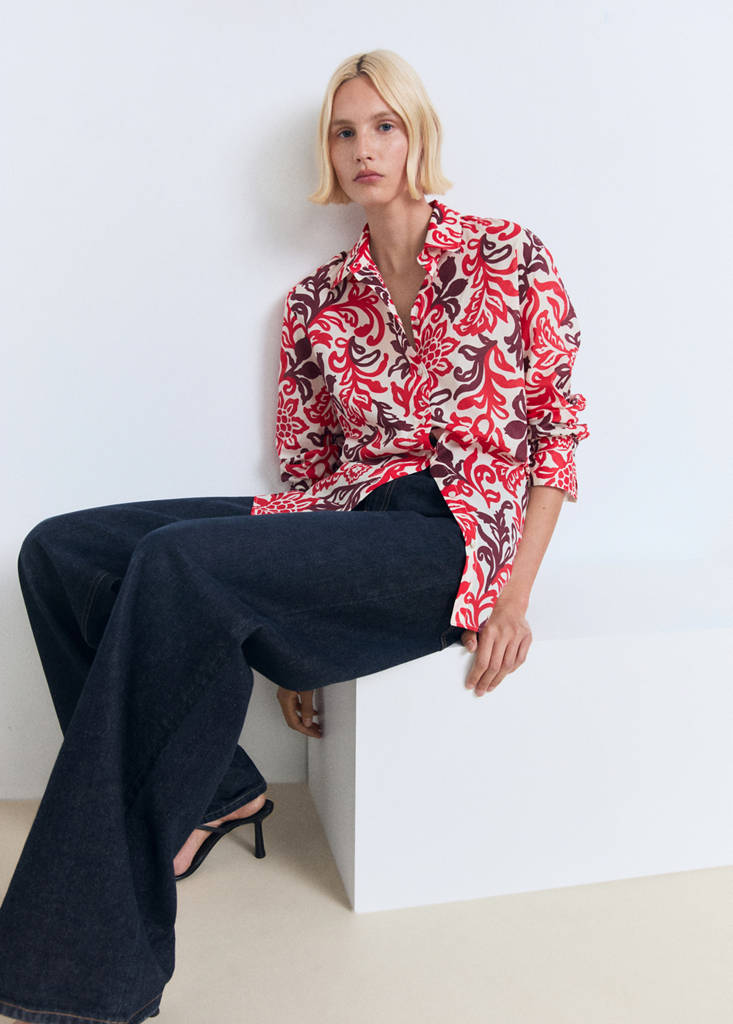 Printed cotton shirt — Off White