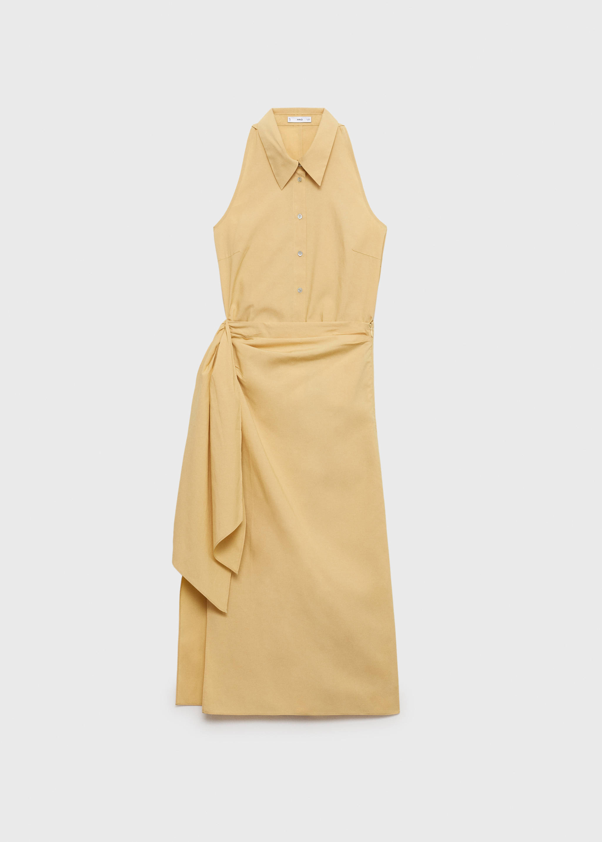 Vestido camiseiro com nó - Artigo sem modelo