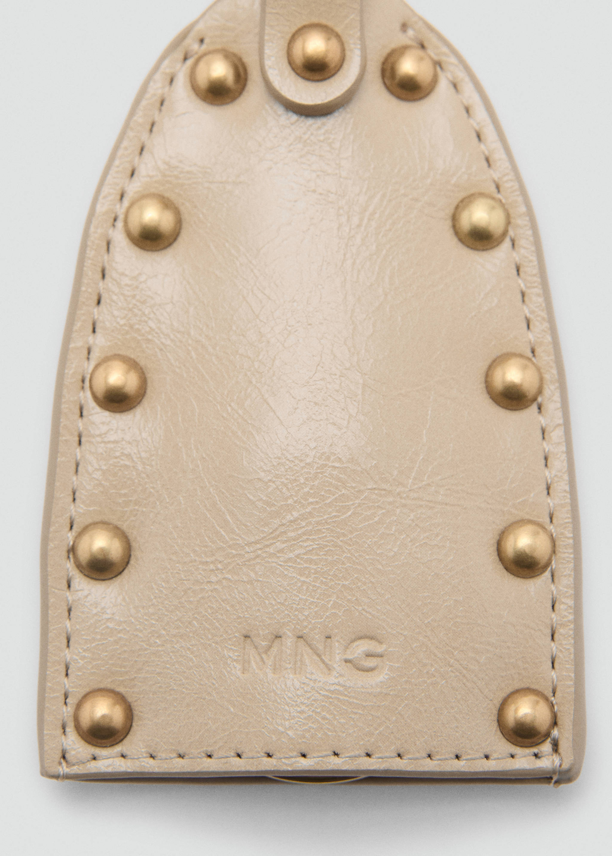 Studded faux-leather keychain - Details of the article 1
