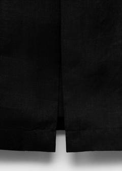 Linen pencil skirt — Black 10