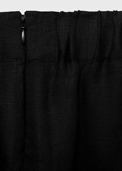 Linen pencil skirt — Black 11