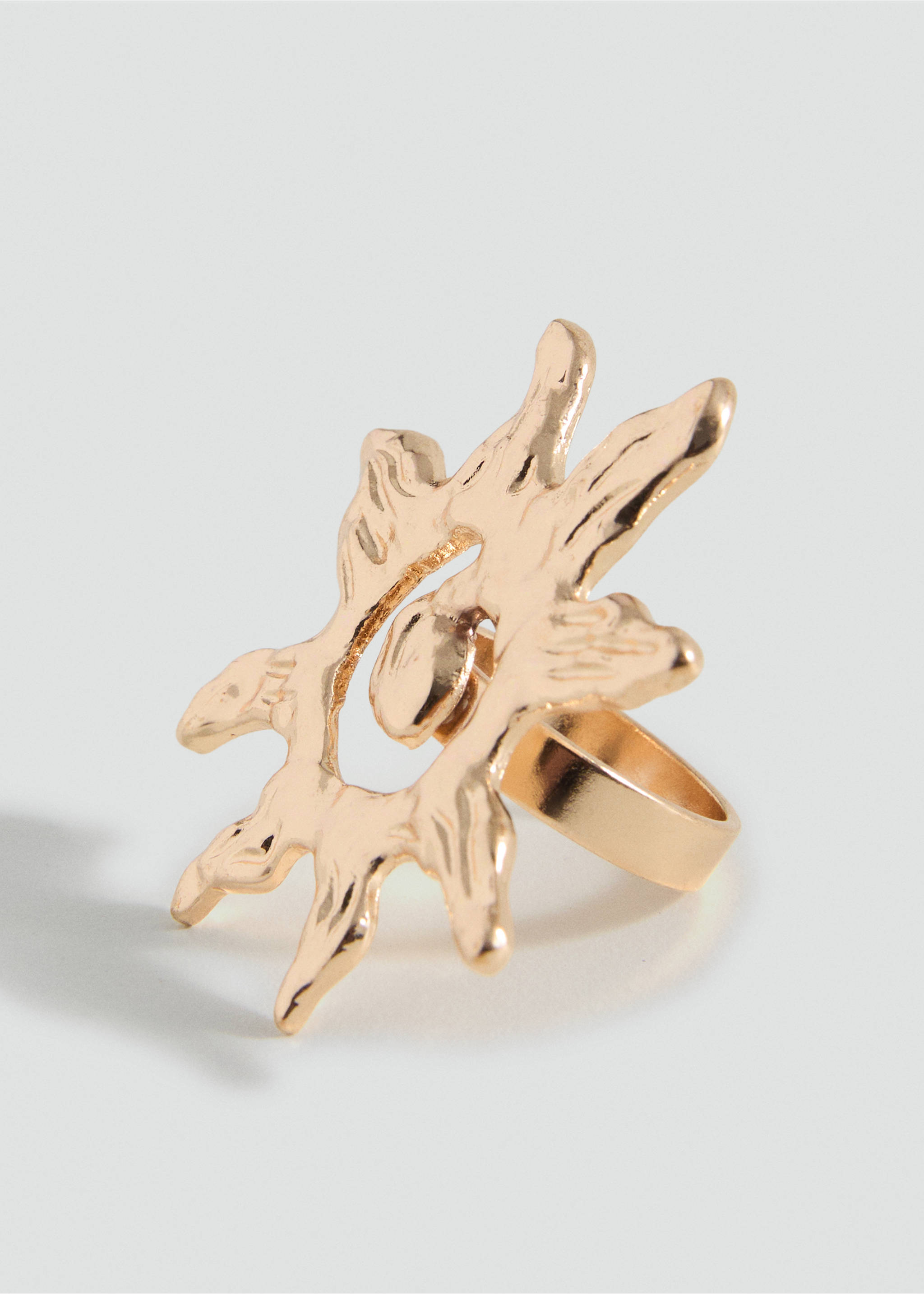 Anillo sol - Plano medio, Oro. Ref: 17041168-00.