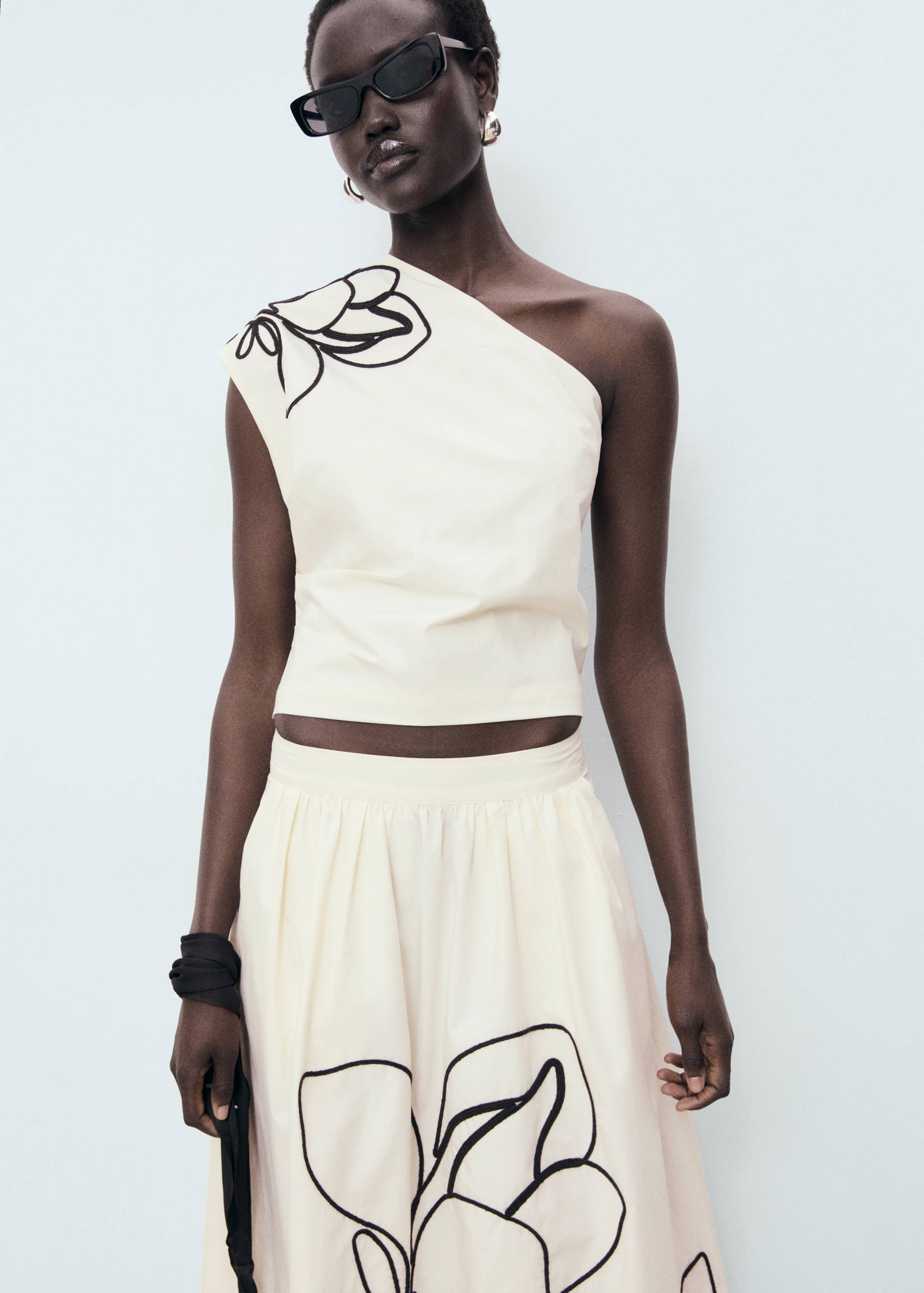 Бавовняна спідниця з вишивкою - Детальніше про товар 6