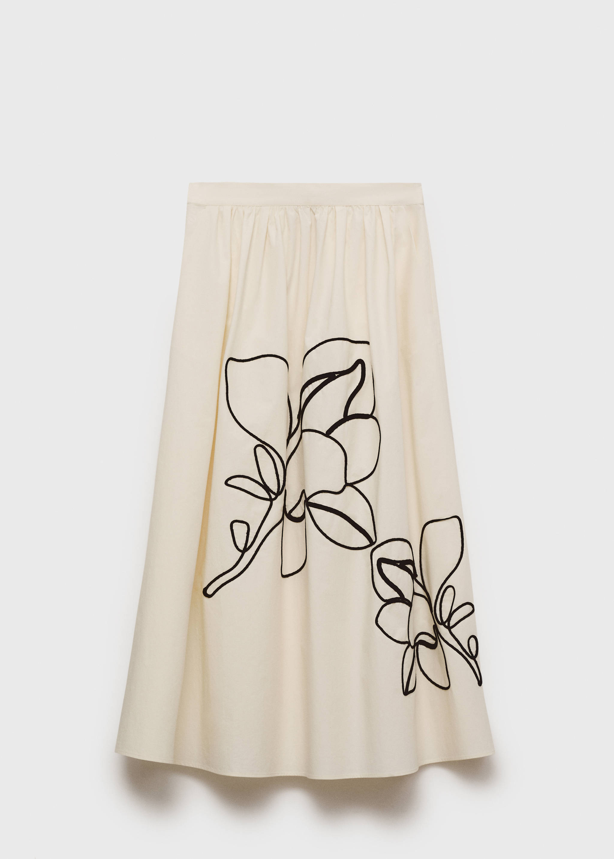 Бавовняна спідниця з вишивкою - Товар без моделі