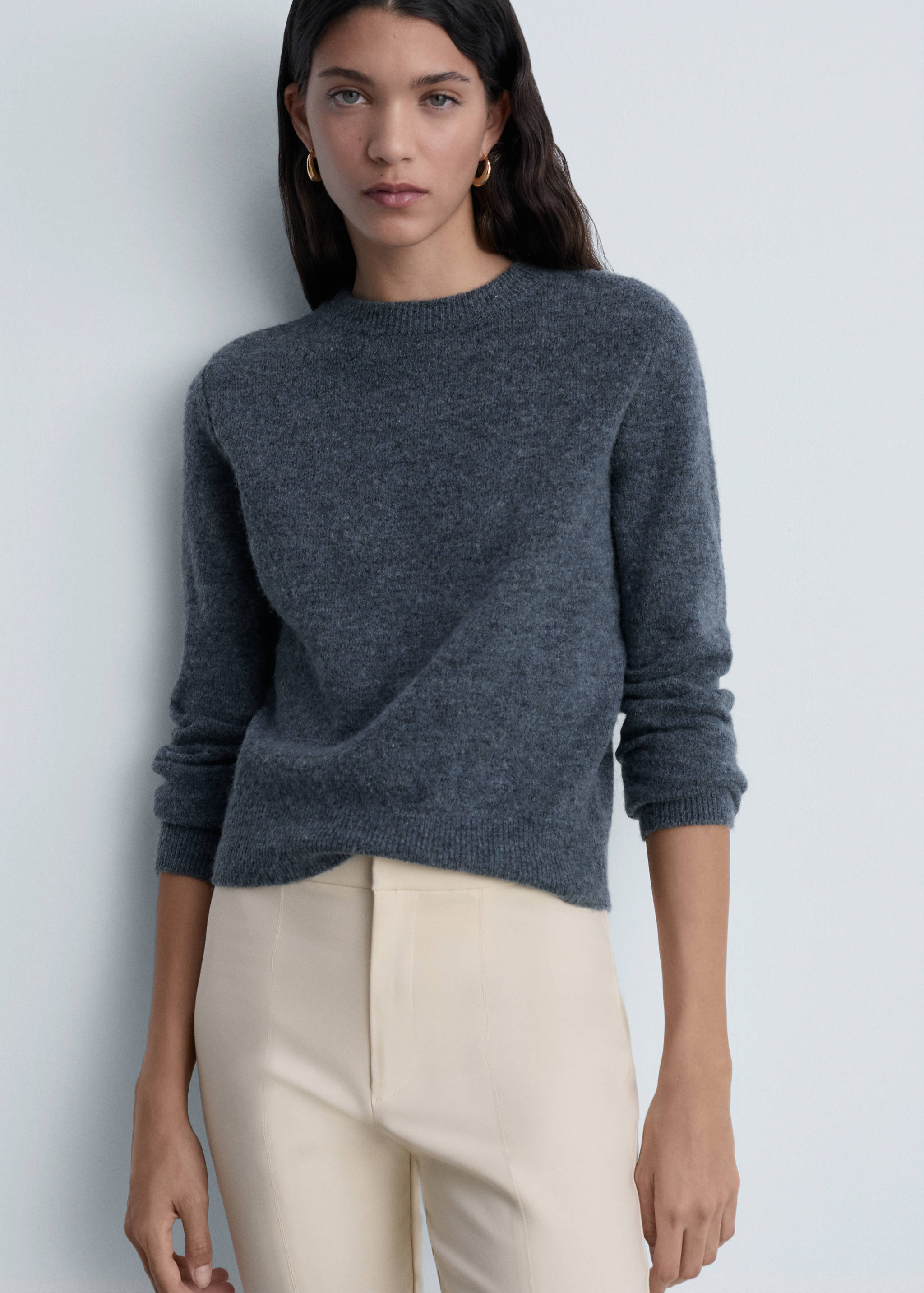 Crop skinny trousers - Medium plane