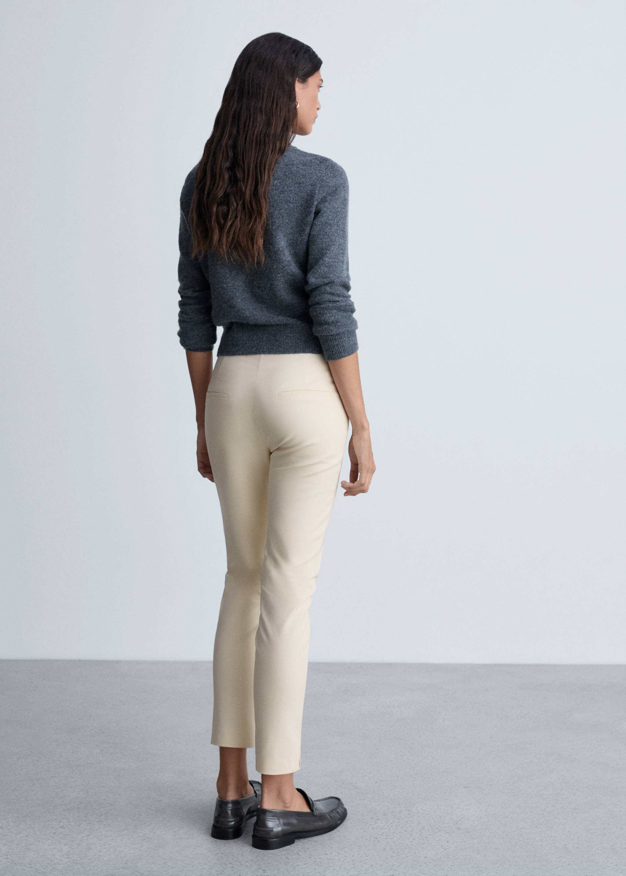 Crop skinny trousers - Reverse of the article