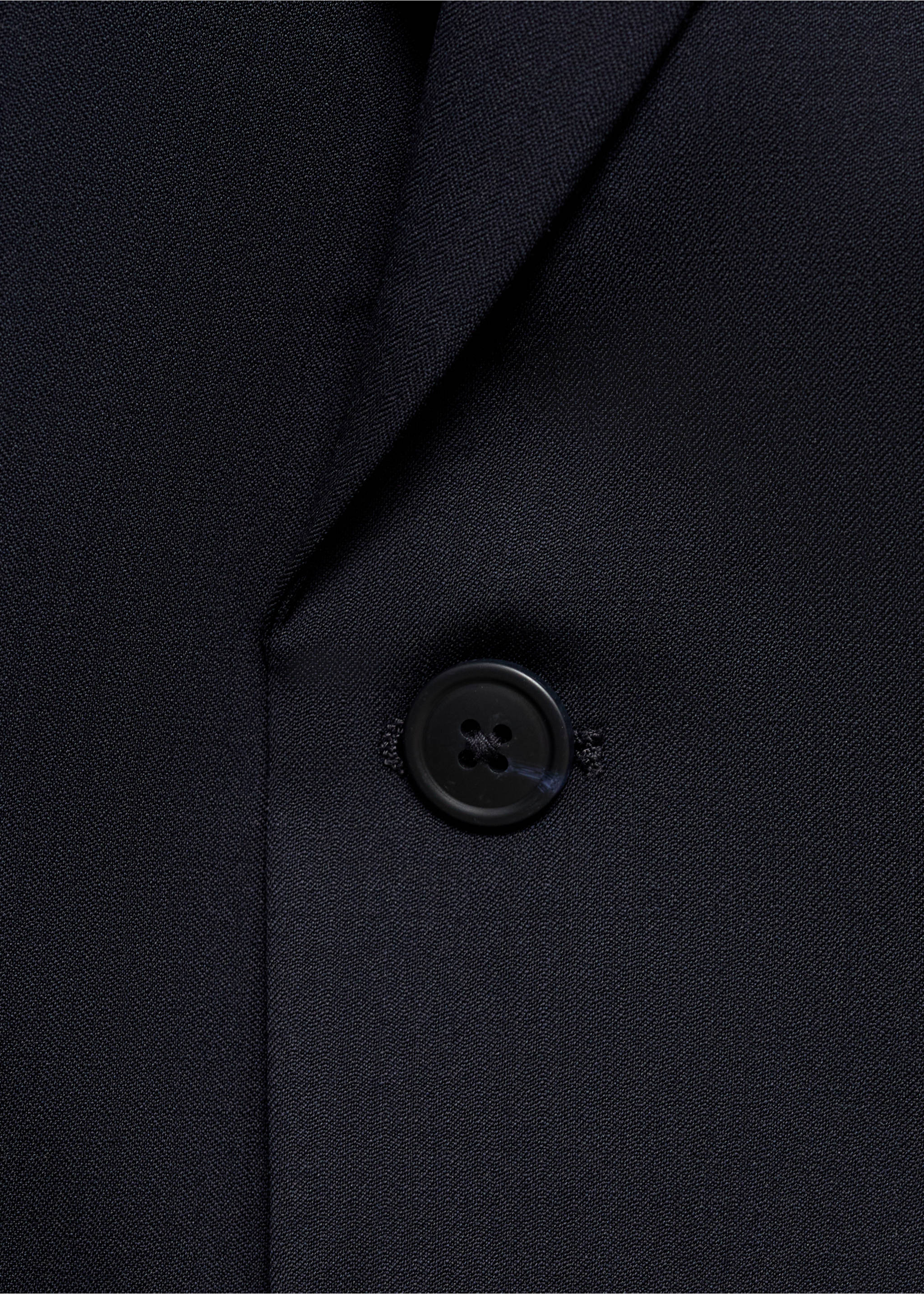 Turin 100% virgin wool suit blazer - Details of the article 8, Navy. Ref: 17041177-00.
