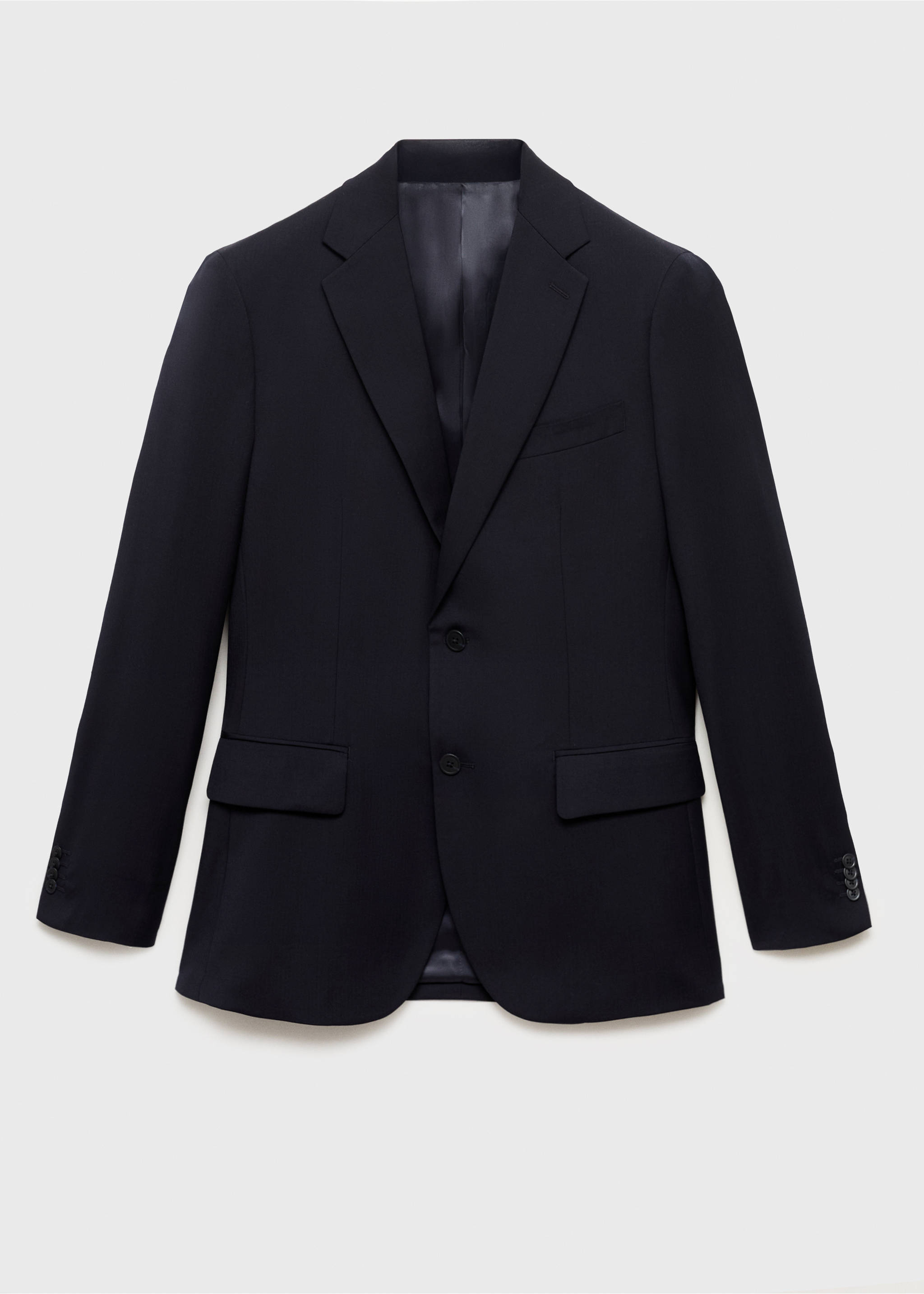 Turin 100% virgin wool suit blazer - Article without model, Navy. Ref: 17041177-00.